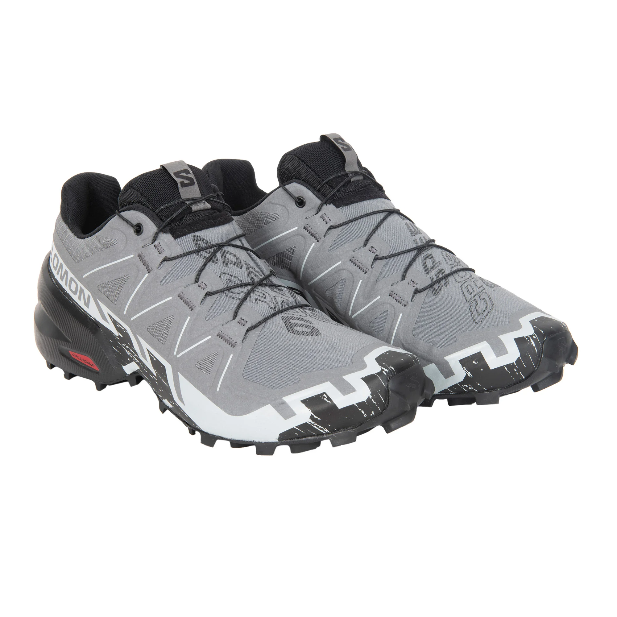 Salomon Speedcross 6 Trail Running Shoes Gray Black Mens Size 9.5 Athletic Salomon Men main image 3