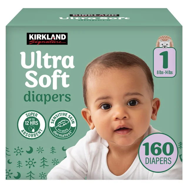 Kirkland Signature Diaper Sizes 1-2, Size One