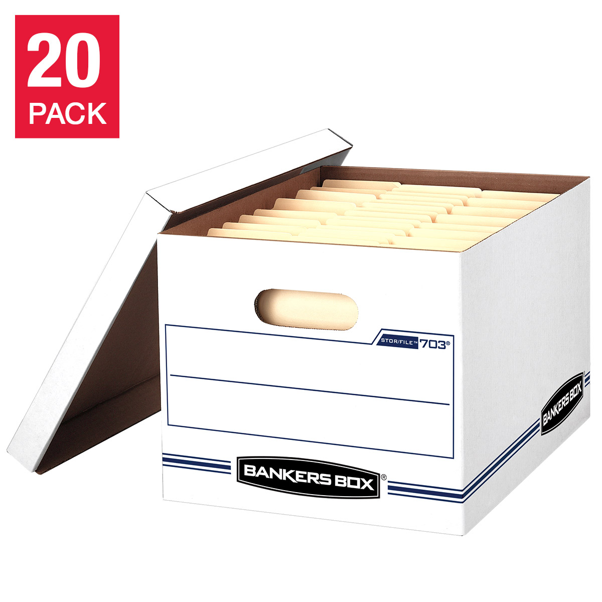 Fellowes Bankers Box Stor/File 20-pack Basic-Duty Storage Boxes
