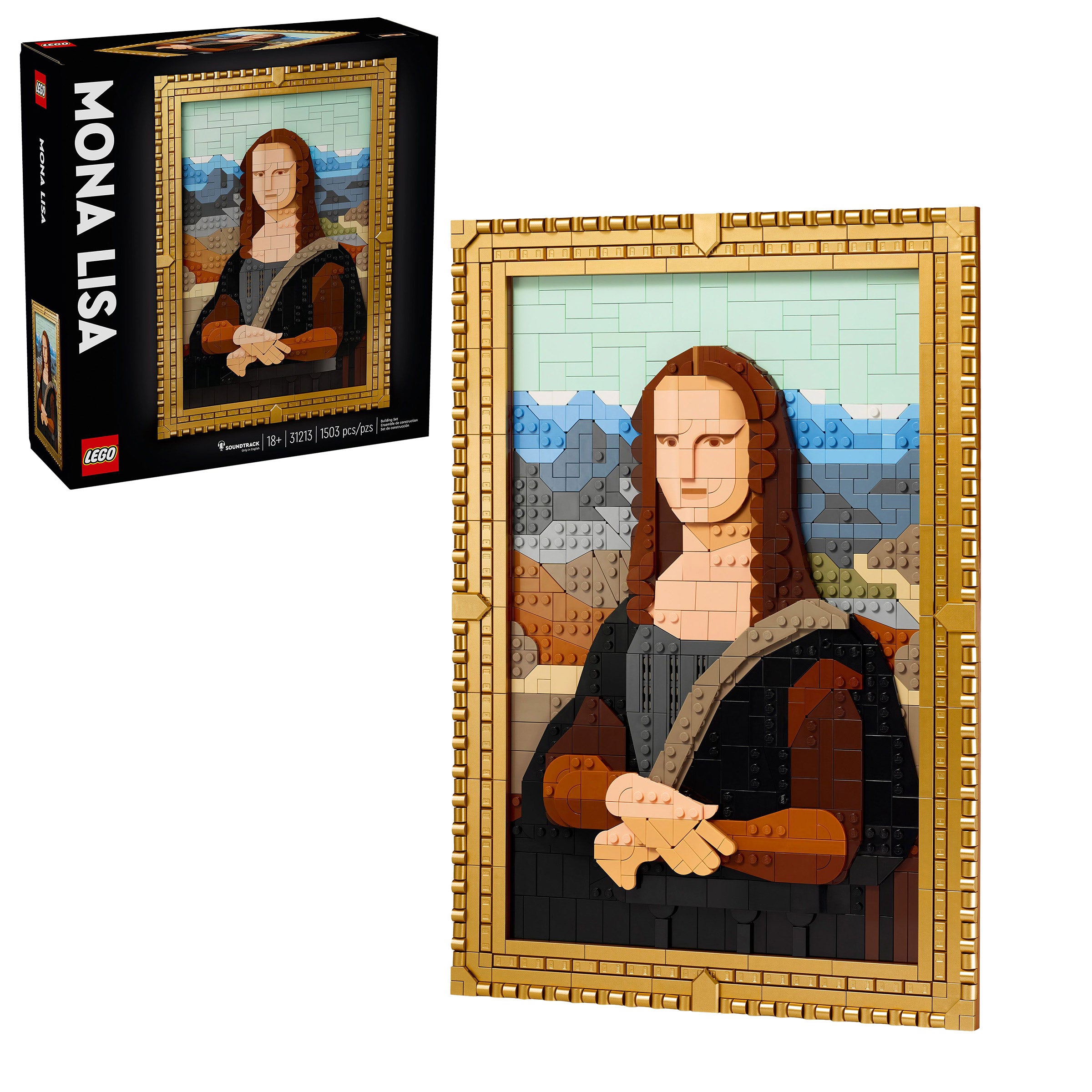 LEGO Art Mona Lisa Wall Art Building Set 31213 | Costco