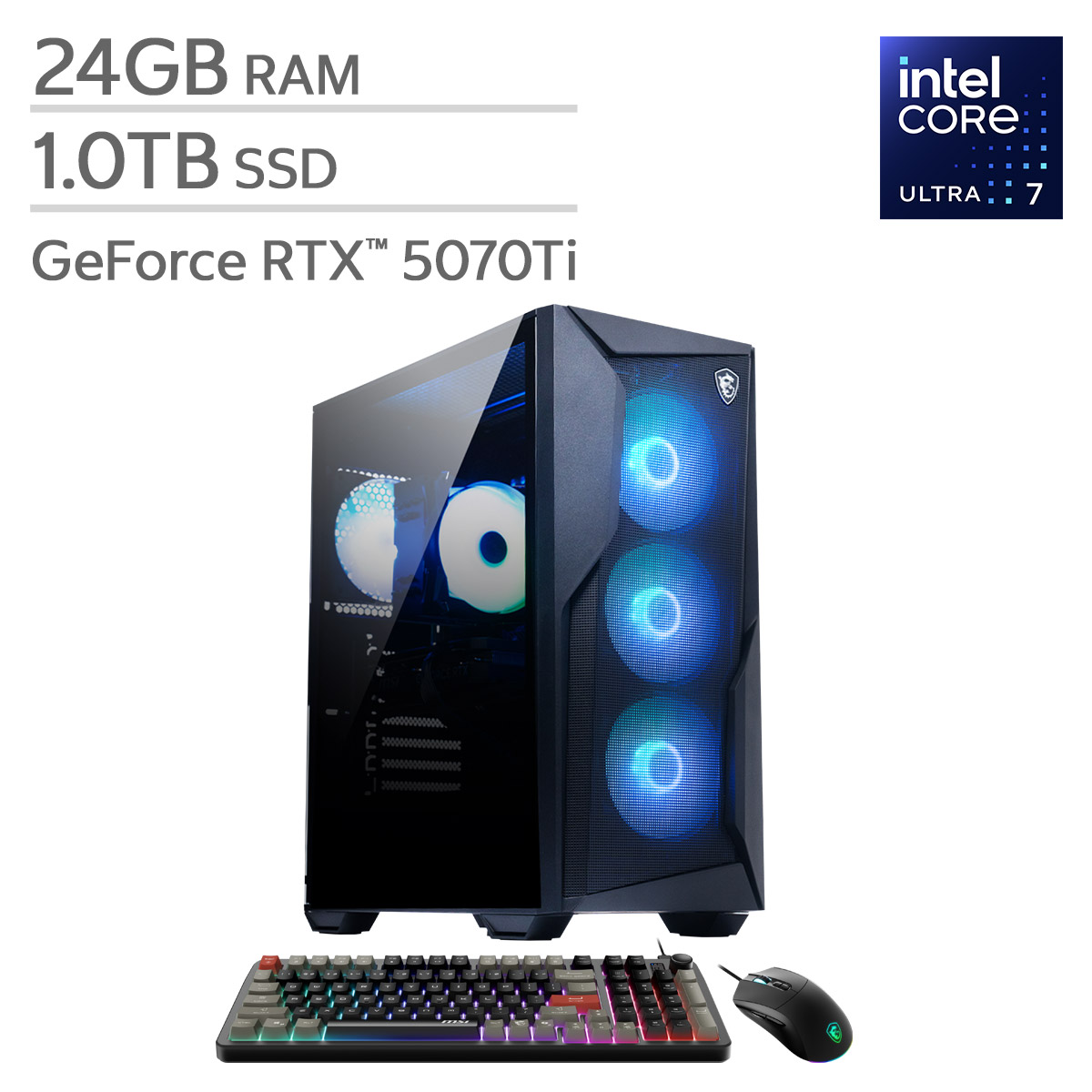 MSI Codex R2 AI Gaming Desktop – Intel Core Ultra 7 265 - GeForce