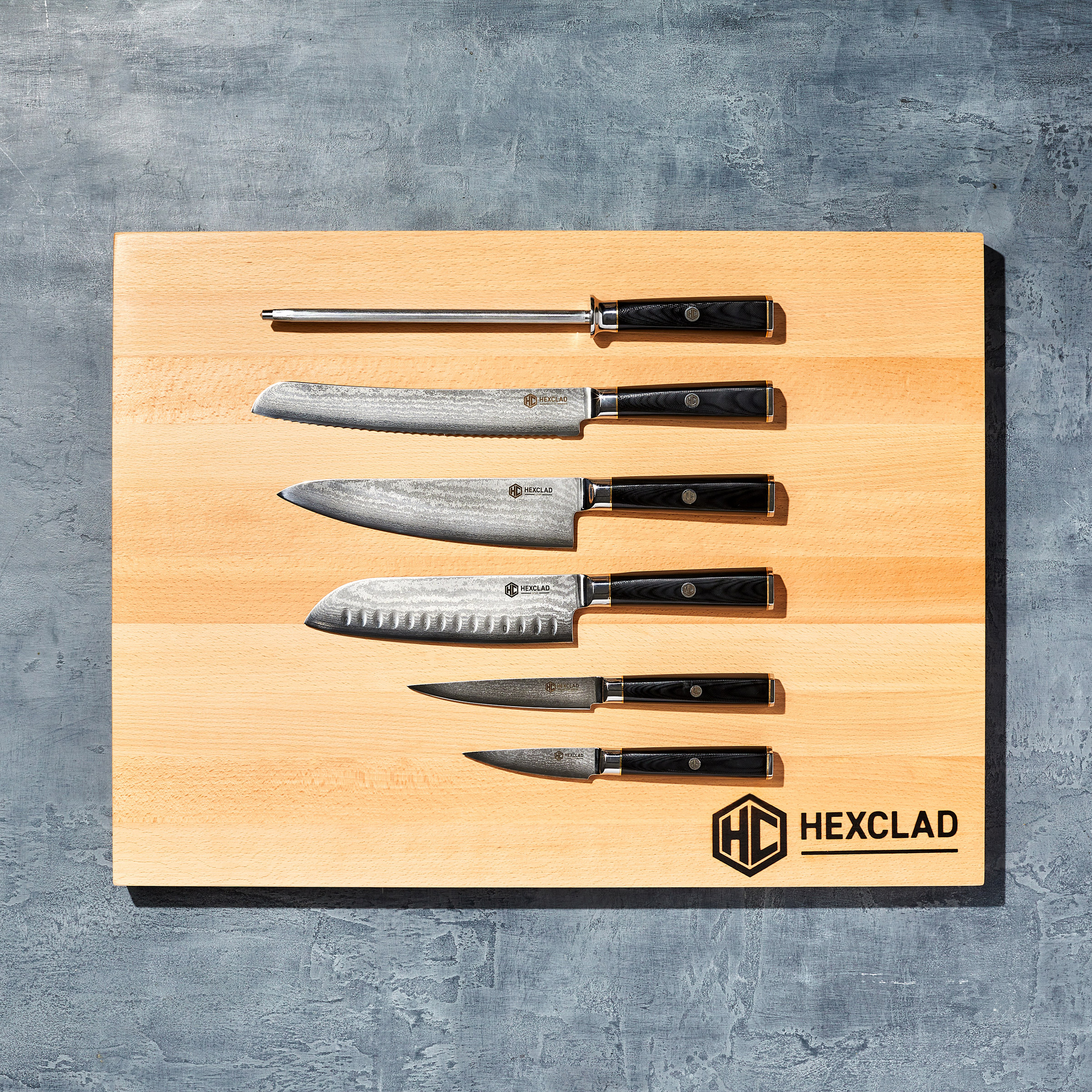Hexclad Master Series 7-piece Knife Block Set | Costco