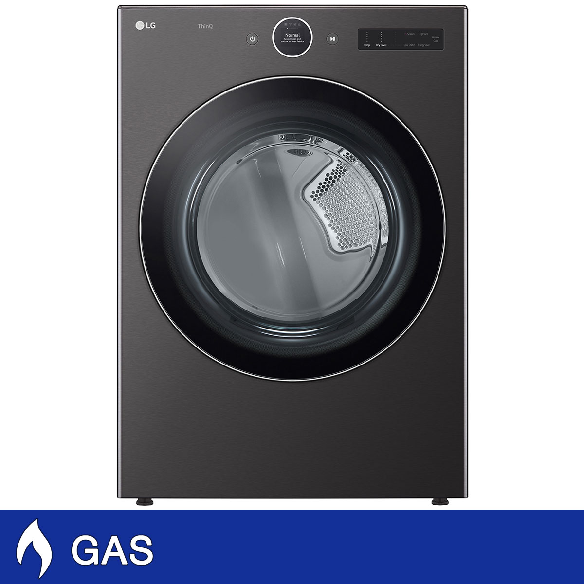 LG 7.4 cu. ft. Ultra Large Capacity Smart Front Load GAS Dryer with Built-In Intelligence and TurboSteam