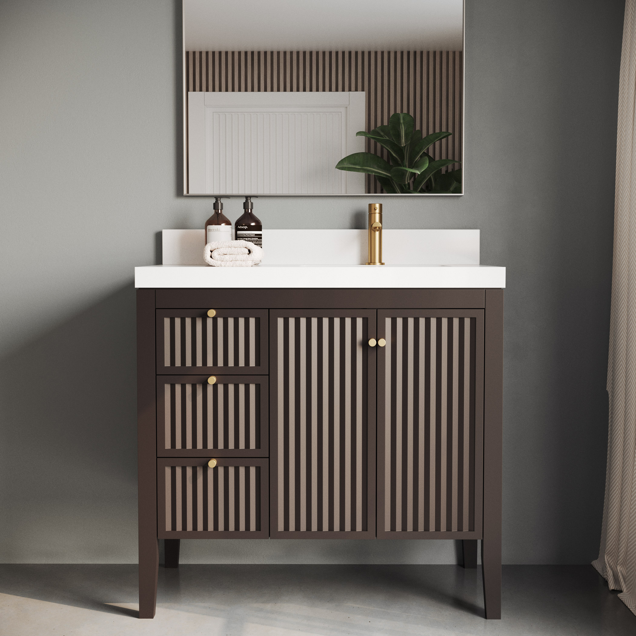 Forestmade Davos Bathroom Vanity in Espresso