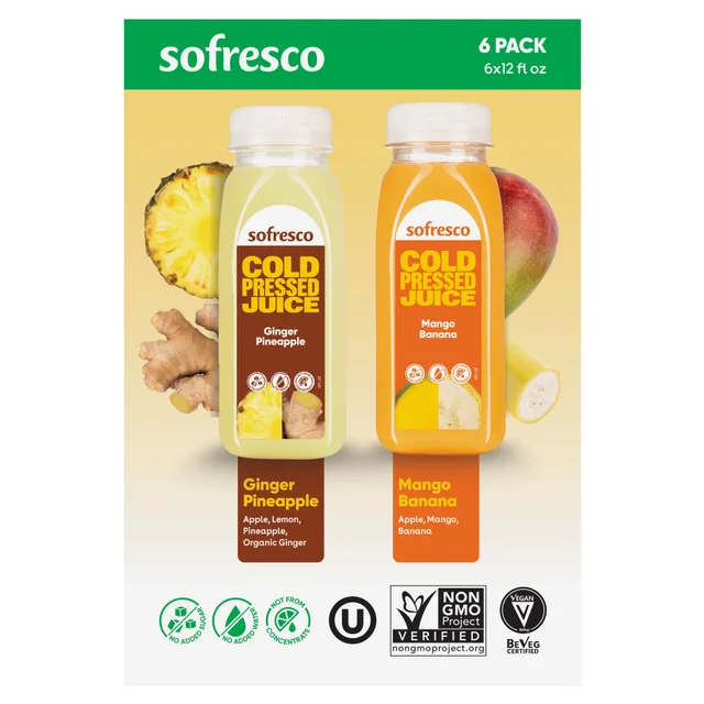 SOFRESCO FRESH PRESSED JUICE 6/12 FL OZ (2.25 QTS)