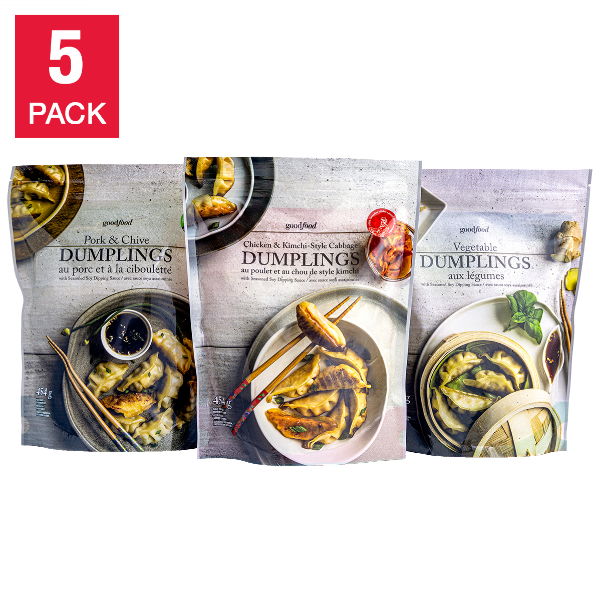 Goodfood Dumplings Variety Pack, 15 × 454 g