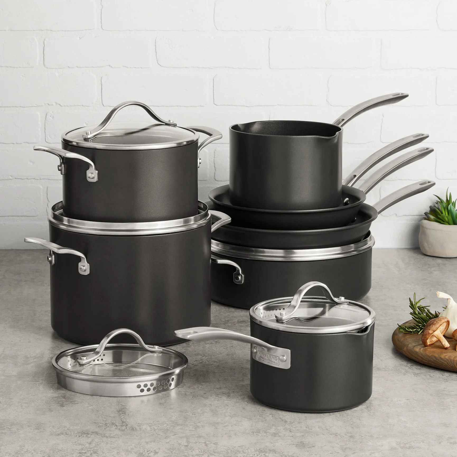 Kirkland Signature 12-piece Non-Stick Cookware Set | Costco