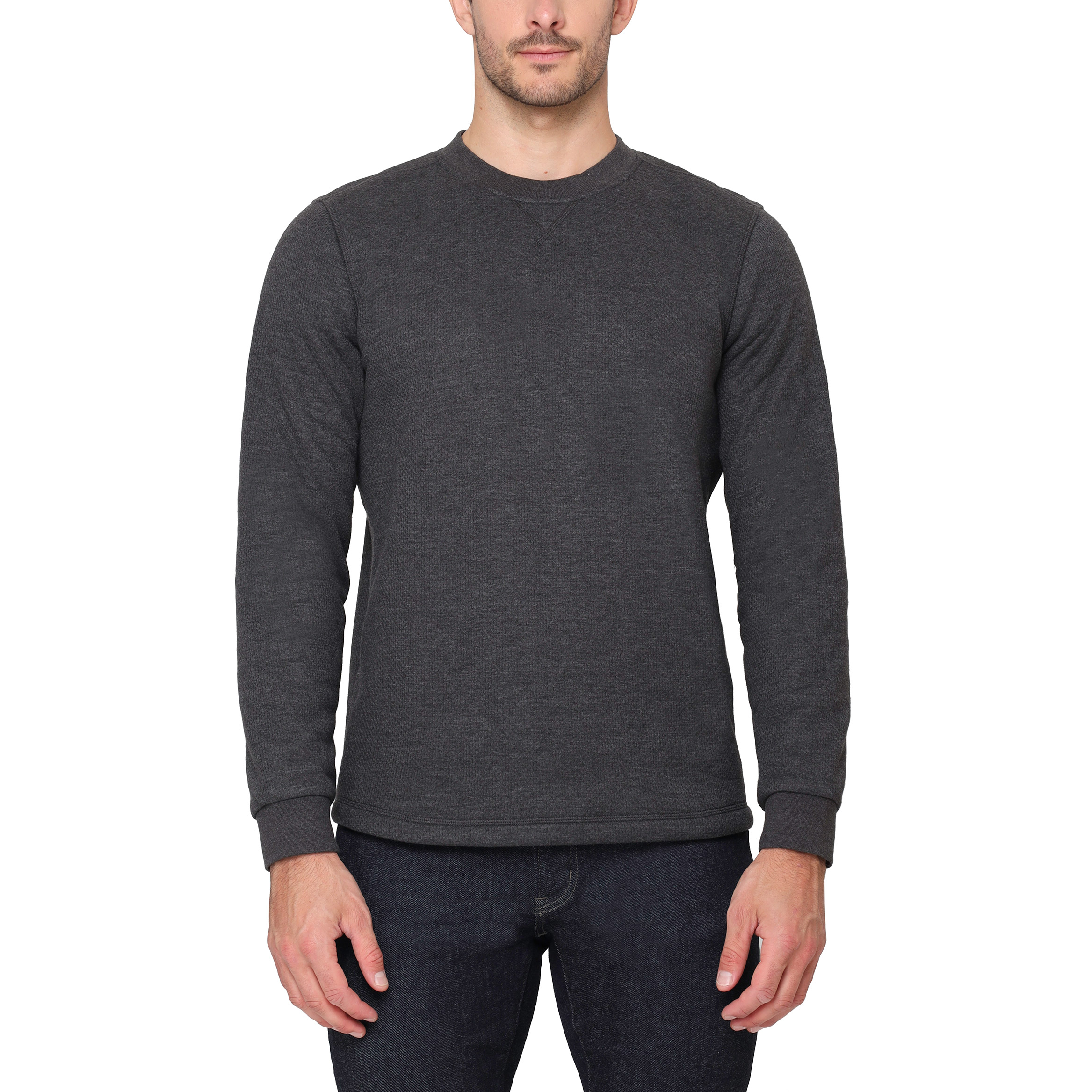 The B.C. Clothing Co. Heritage Men's Long Sleeve Crew Neck with Sherpa Interior