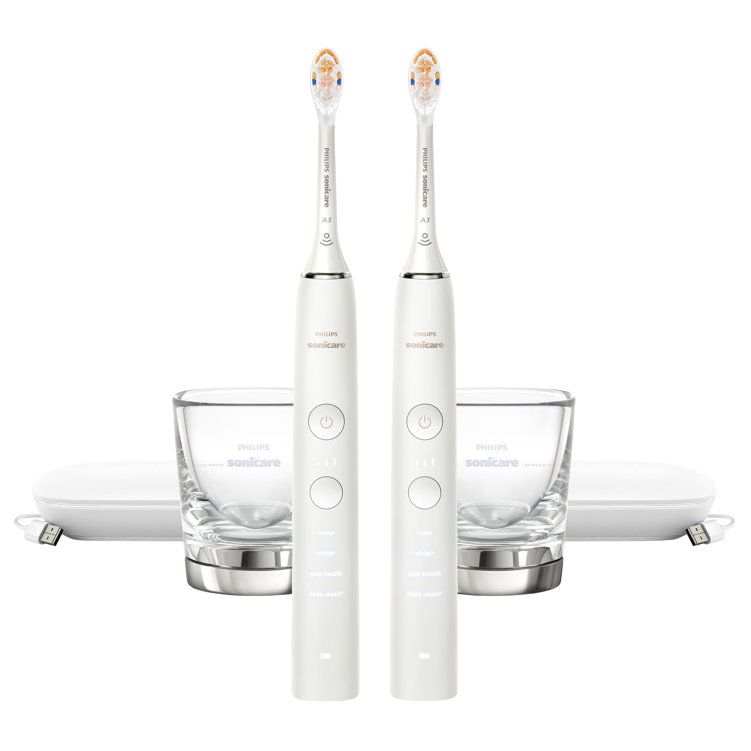 Philips Sonicare DiamondClean Smart Electric Rechargeable Toothbrush  2-pack