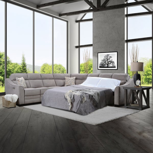 Lane Radford Fabric Reclining Sectional with Queen Sleeper Lane Radford Fabric Reclining Sectional with Queen Sleeper
