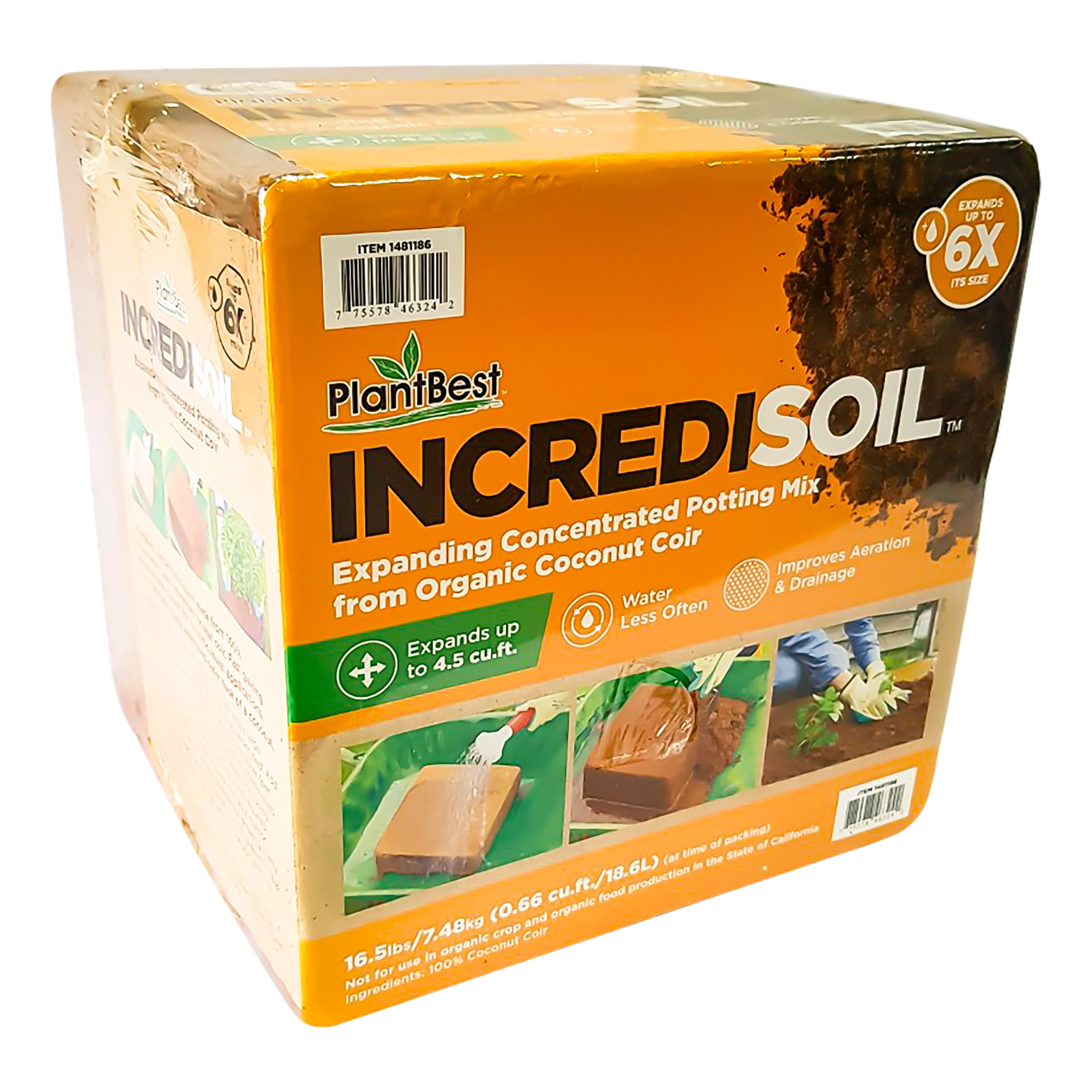 IncrediSoil Expanding Concentrated Potting Mix, 2-pack | Costco