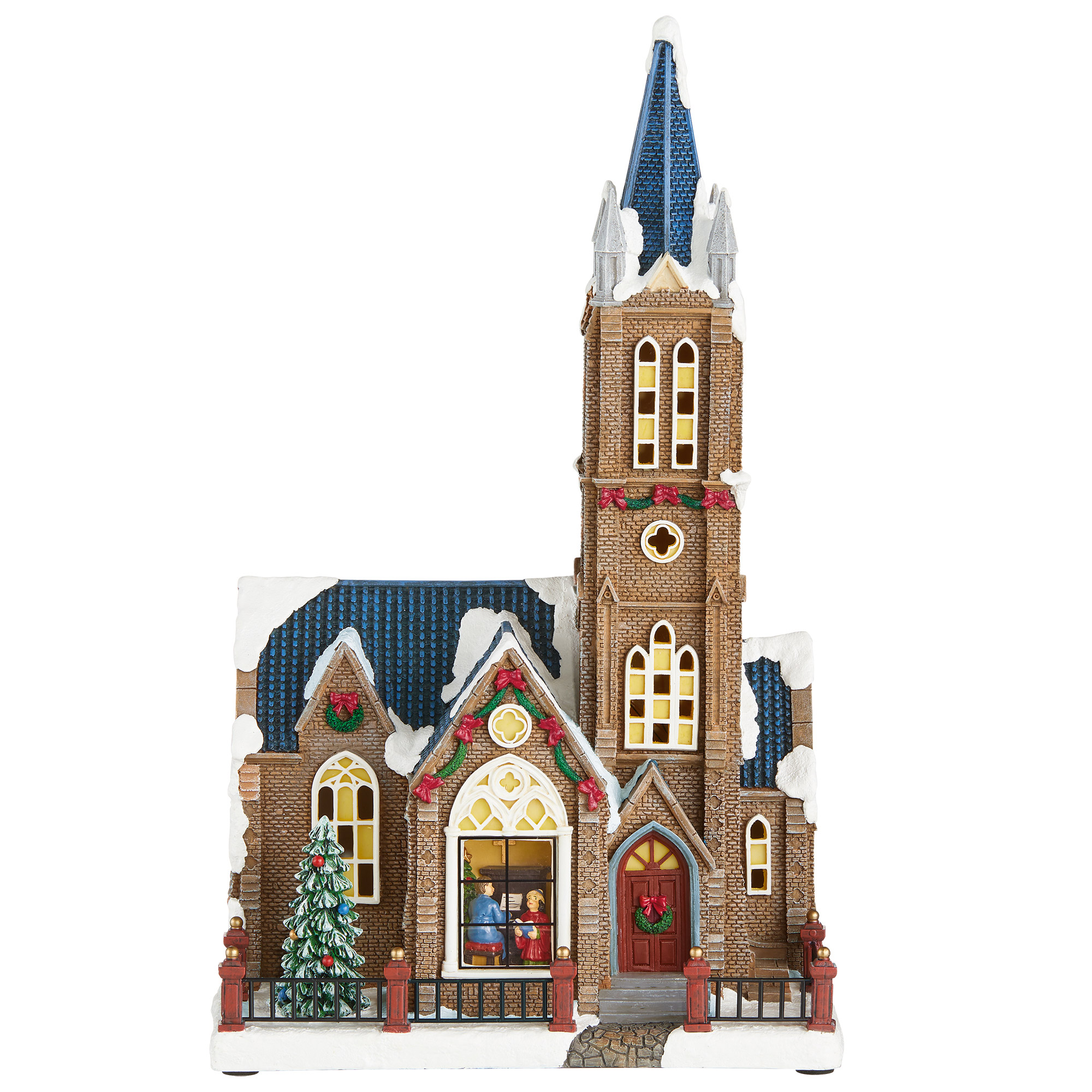 30-piece Christmas Village Set with Lights and Music | Costco