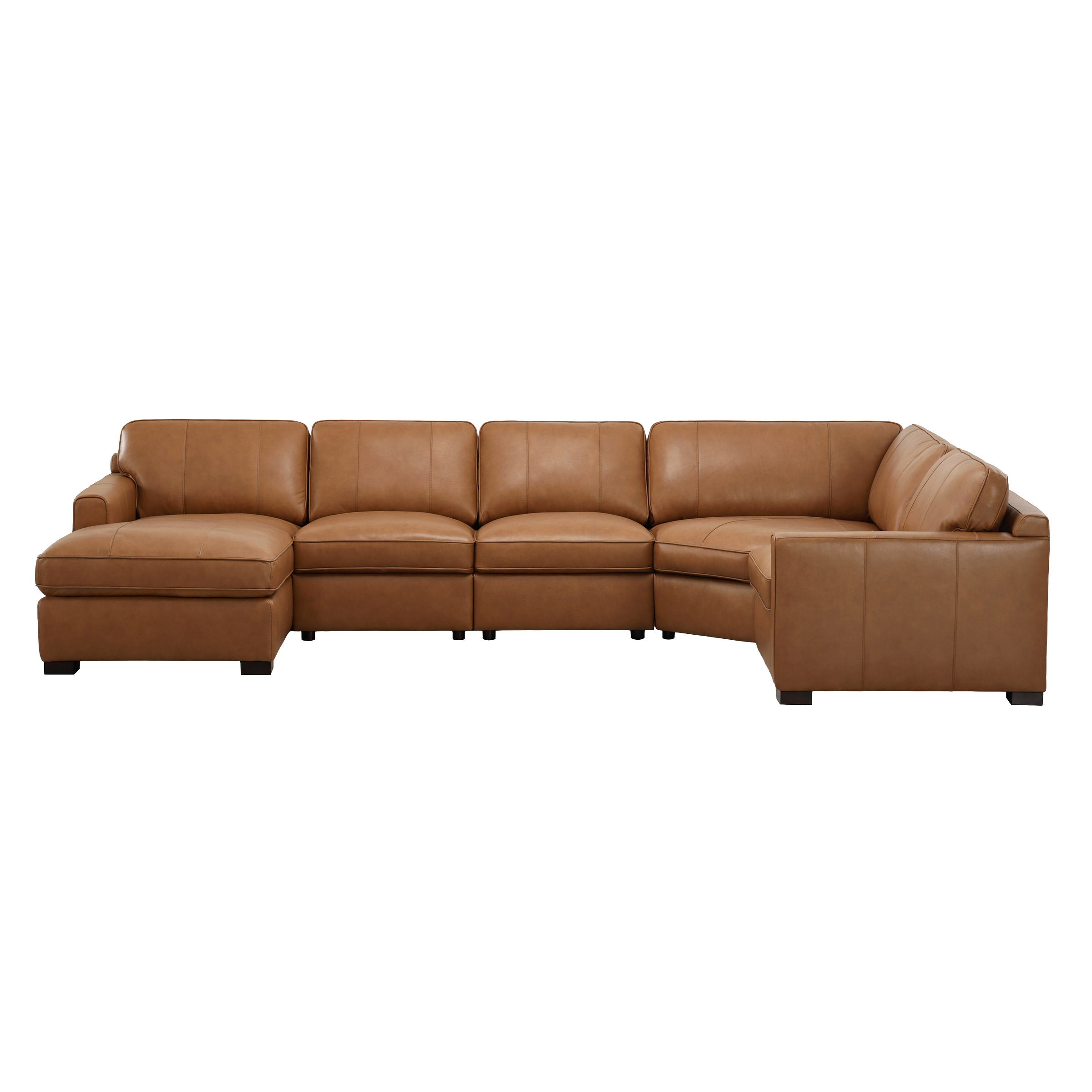 Simon Li Top-grain Leather 5-piece Sectional | Costco