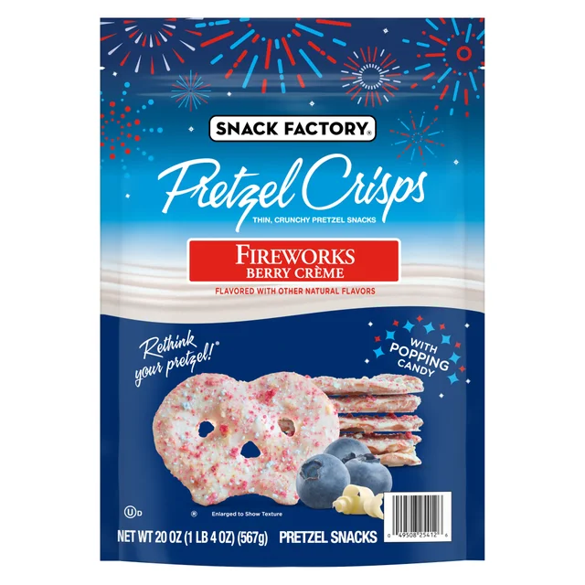 SNACK FACTORY FIREWORK CREME PRETZEL CRISP 20 OZ