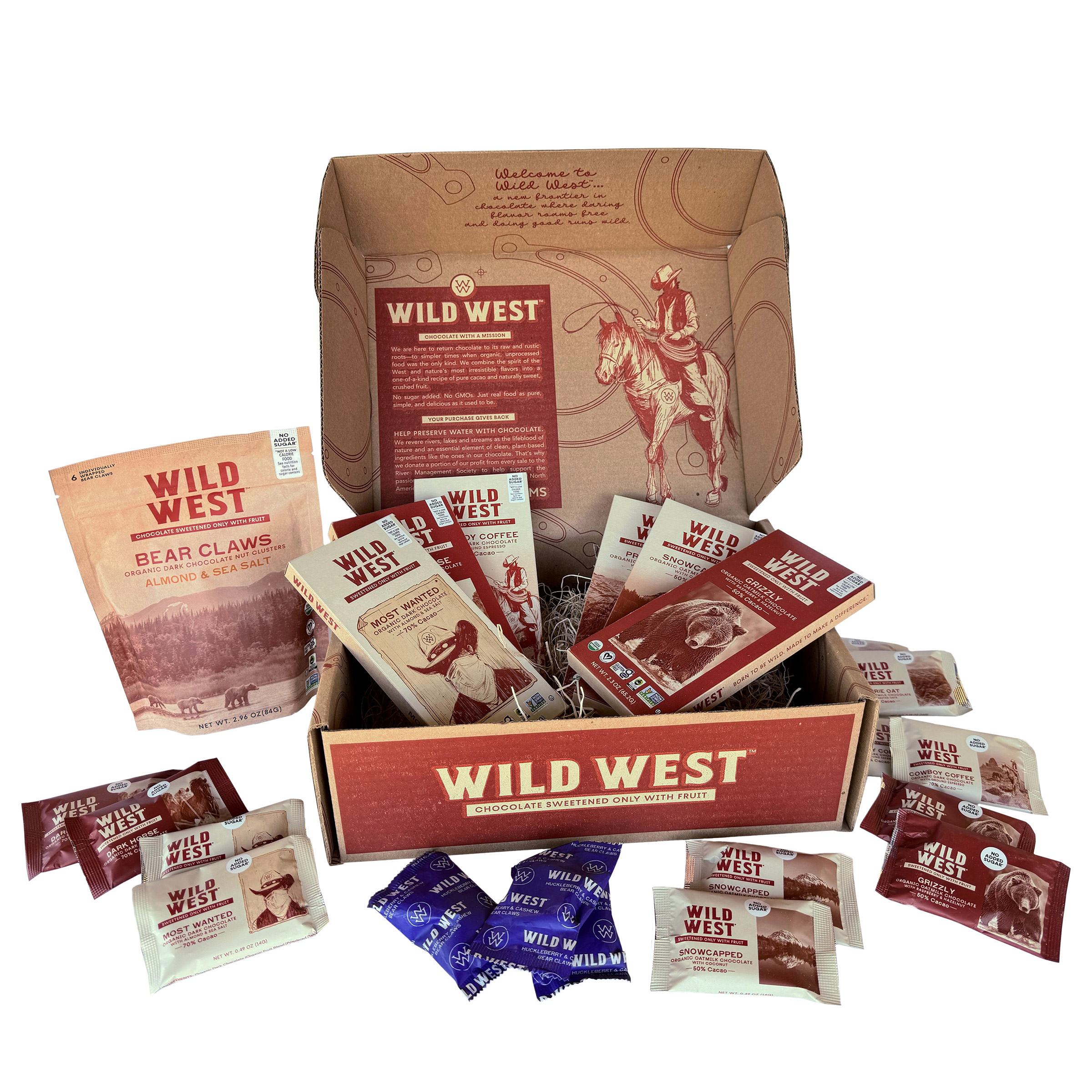 Wild West Assorted Chocolate Box  24.26 oz. total