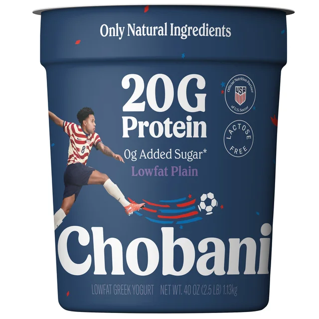 Chobani 20g Protein Lowfat Plain Greek Yogurt, 40 oz