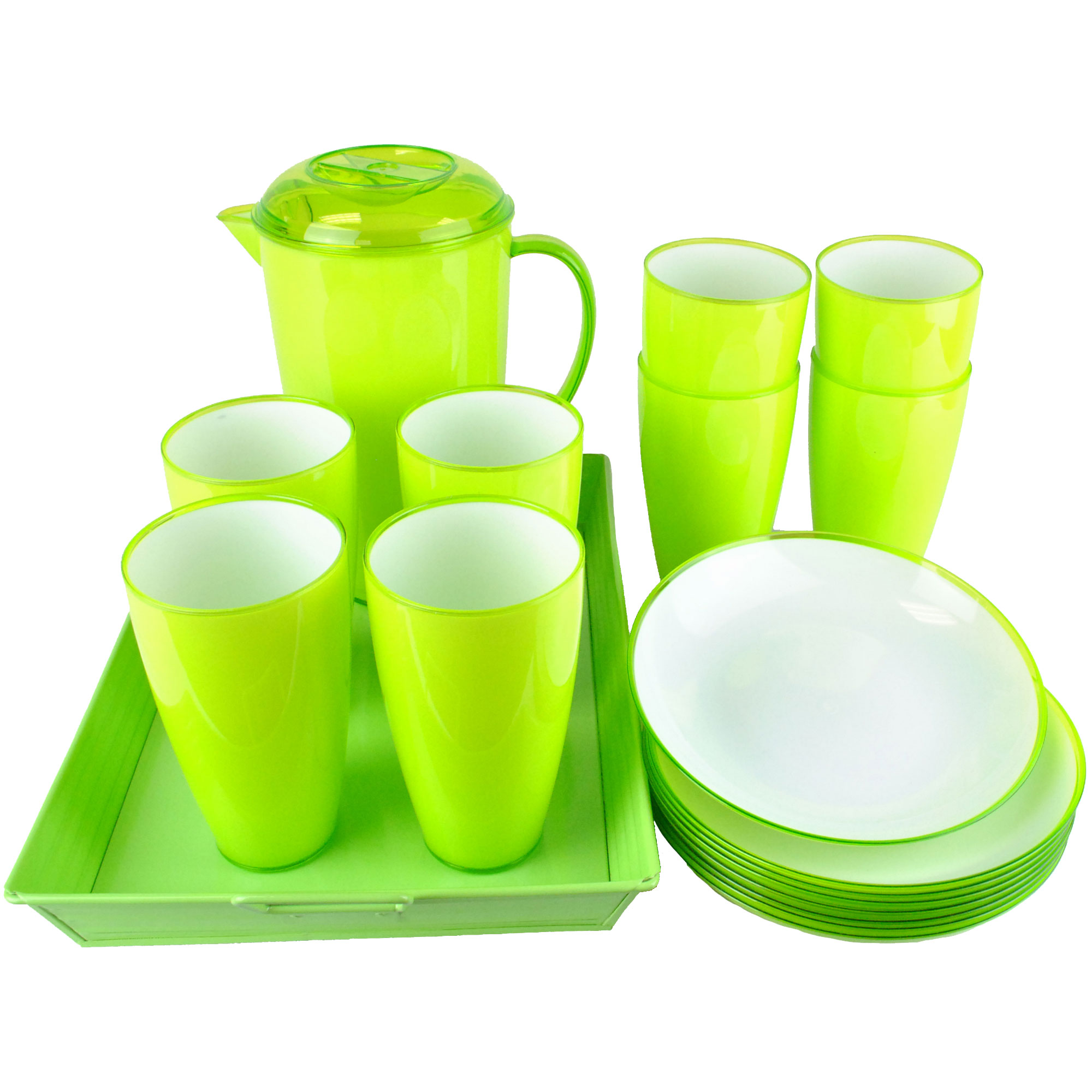 Lime Zest 18-piece Outdoor Entertaining Set | Costco
