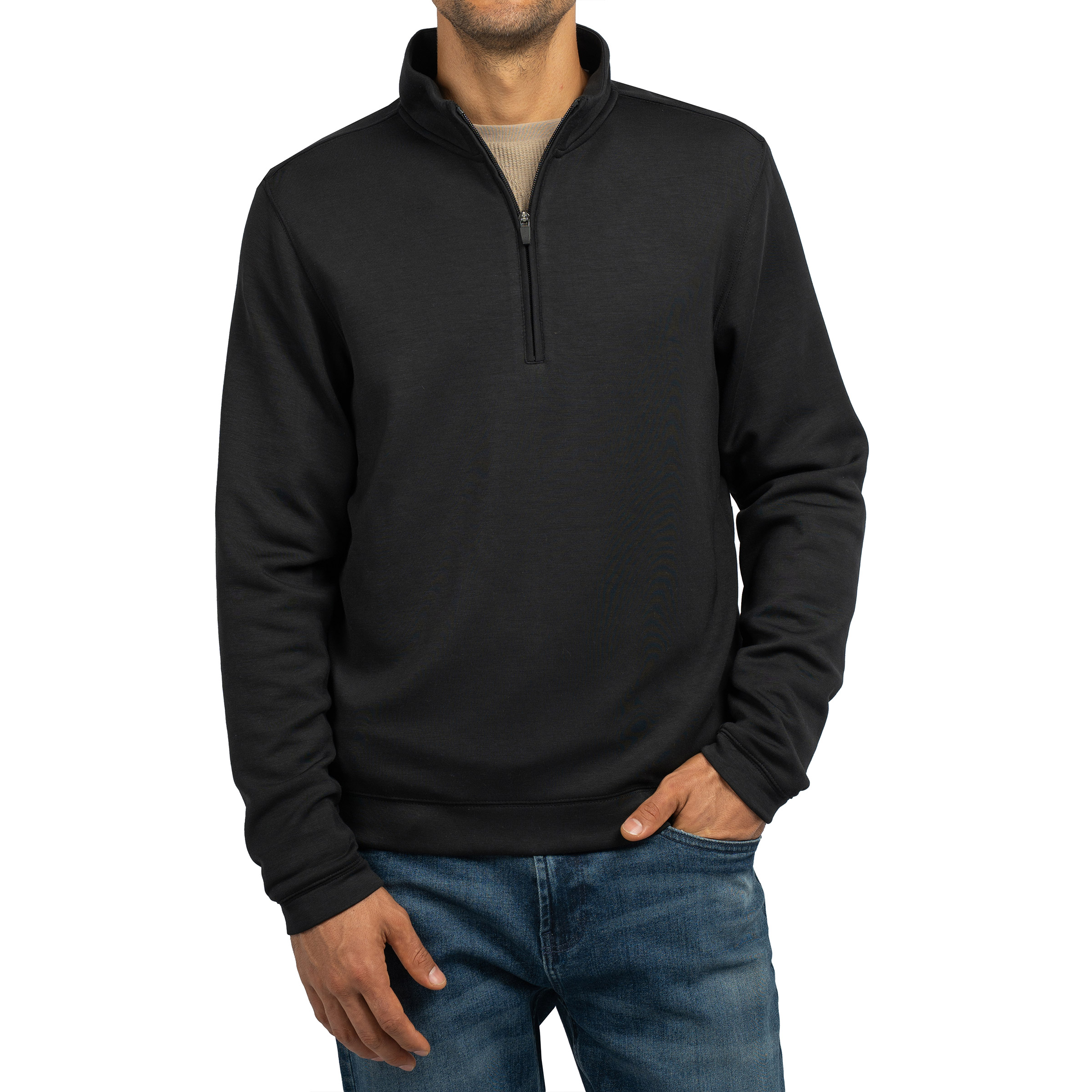 Scott Barber Men's 1/4 Zip Sweater