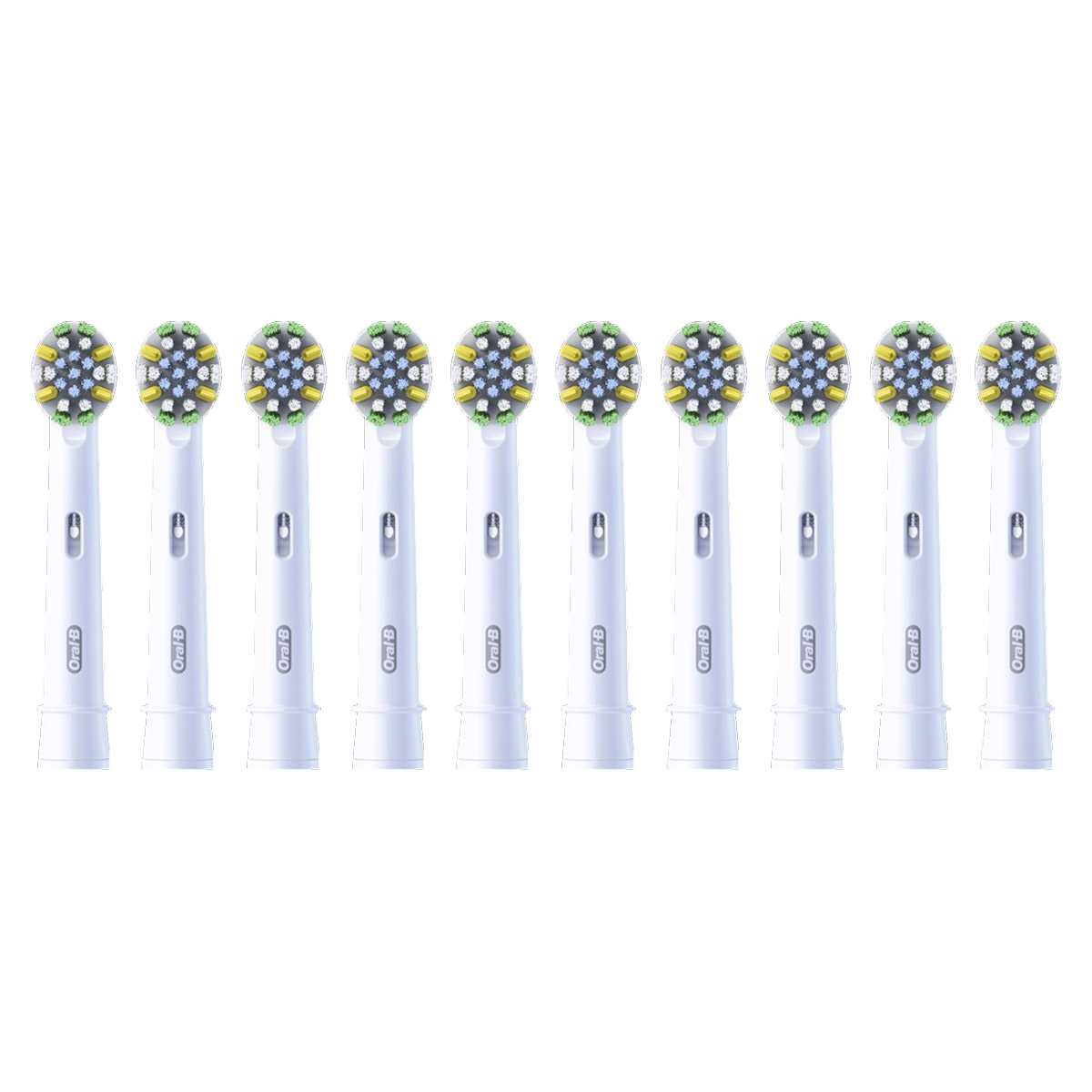 Oral B FlossAction Electric Toothbrush Replacement Brush Head Refills, 10-pack