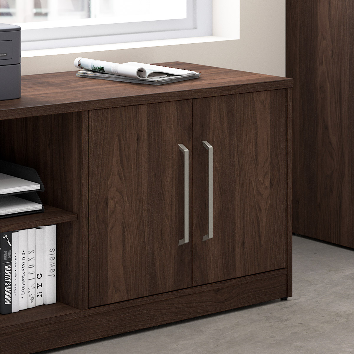 Office Pro Strive 151.6 (59.7 in.) Computer Desk with Low Storage ...