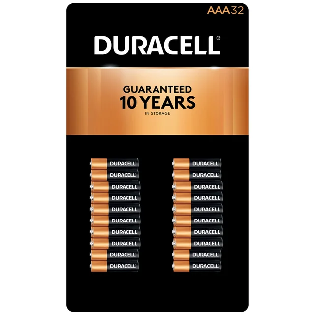 DURACELL ALKALINE BATTERIES AAA 32 PACK