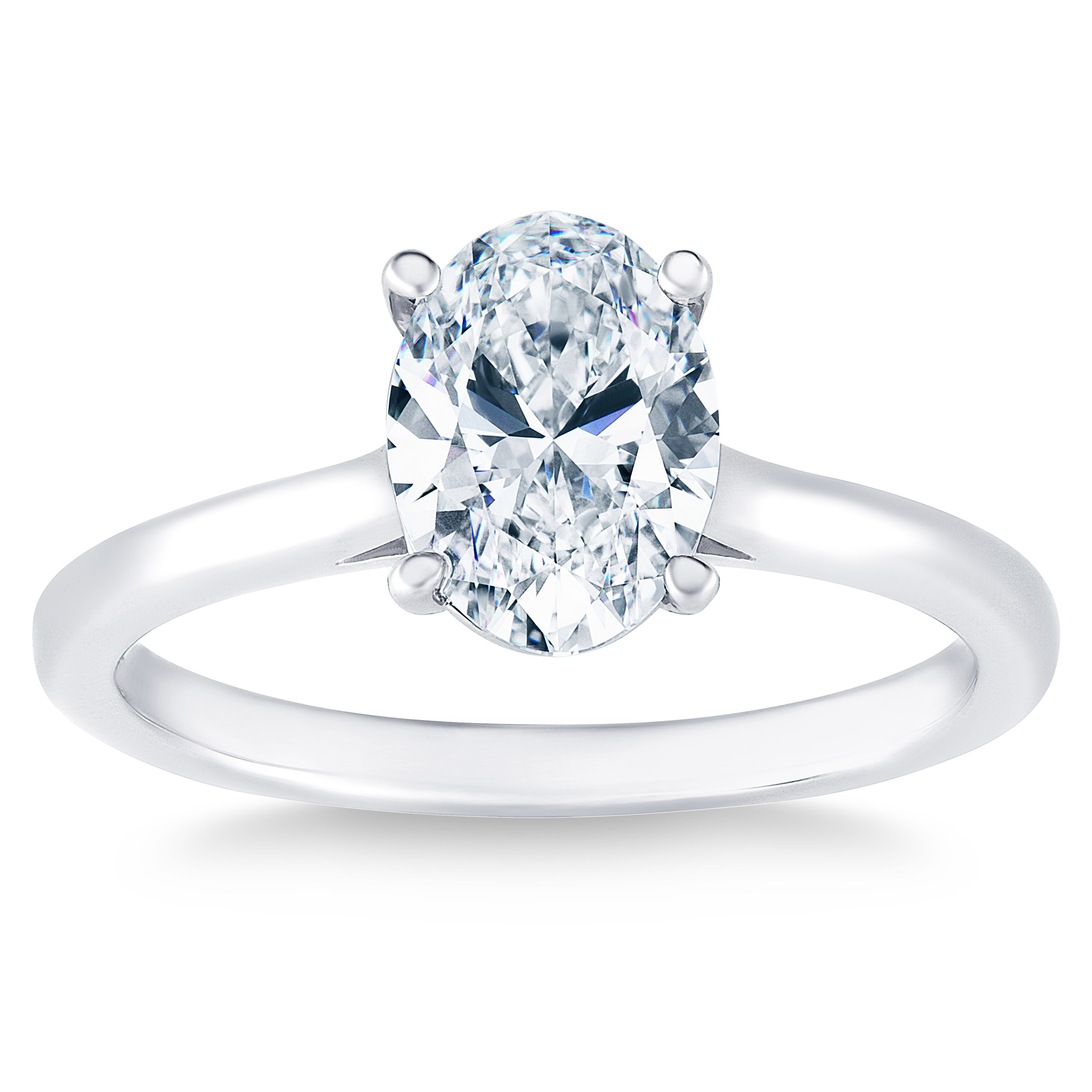 1.50 ct Oval Cut, VVS1 Clarity, H Colour, Solitaire Diamond Ring