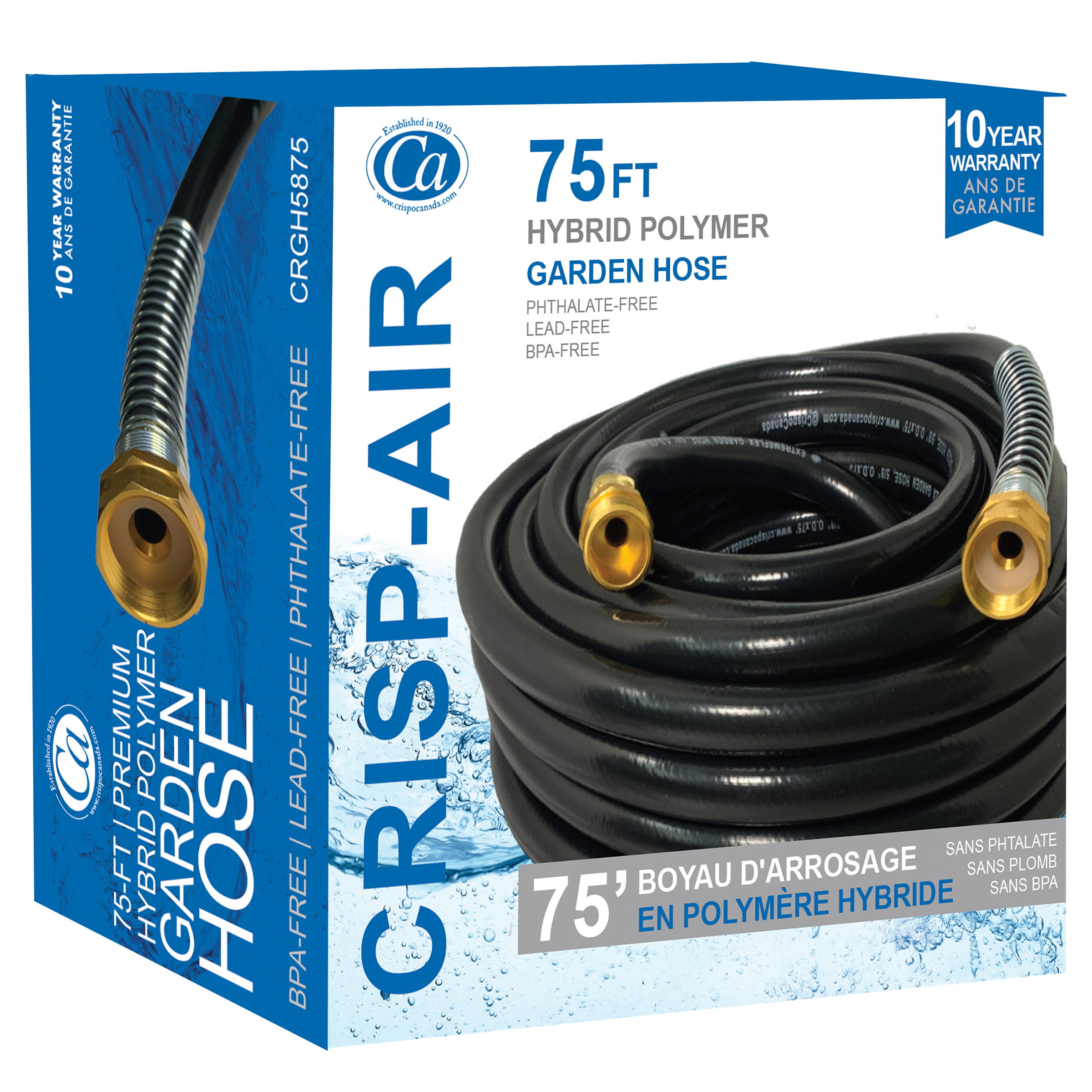 Boyau d’arrosage très souple de première qualité toutes saisons de 22,9 m (75 pi)