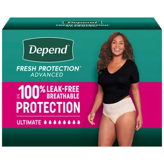 DEPEND FRESH PROTECTION ADVANCED WOMEN L/XL, 68CT