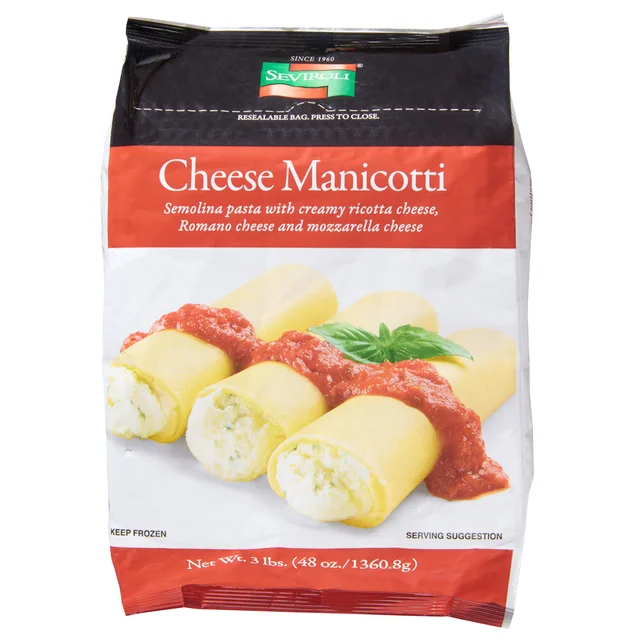 SEVIROLI CREPE MANICOTTI 3 LBS