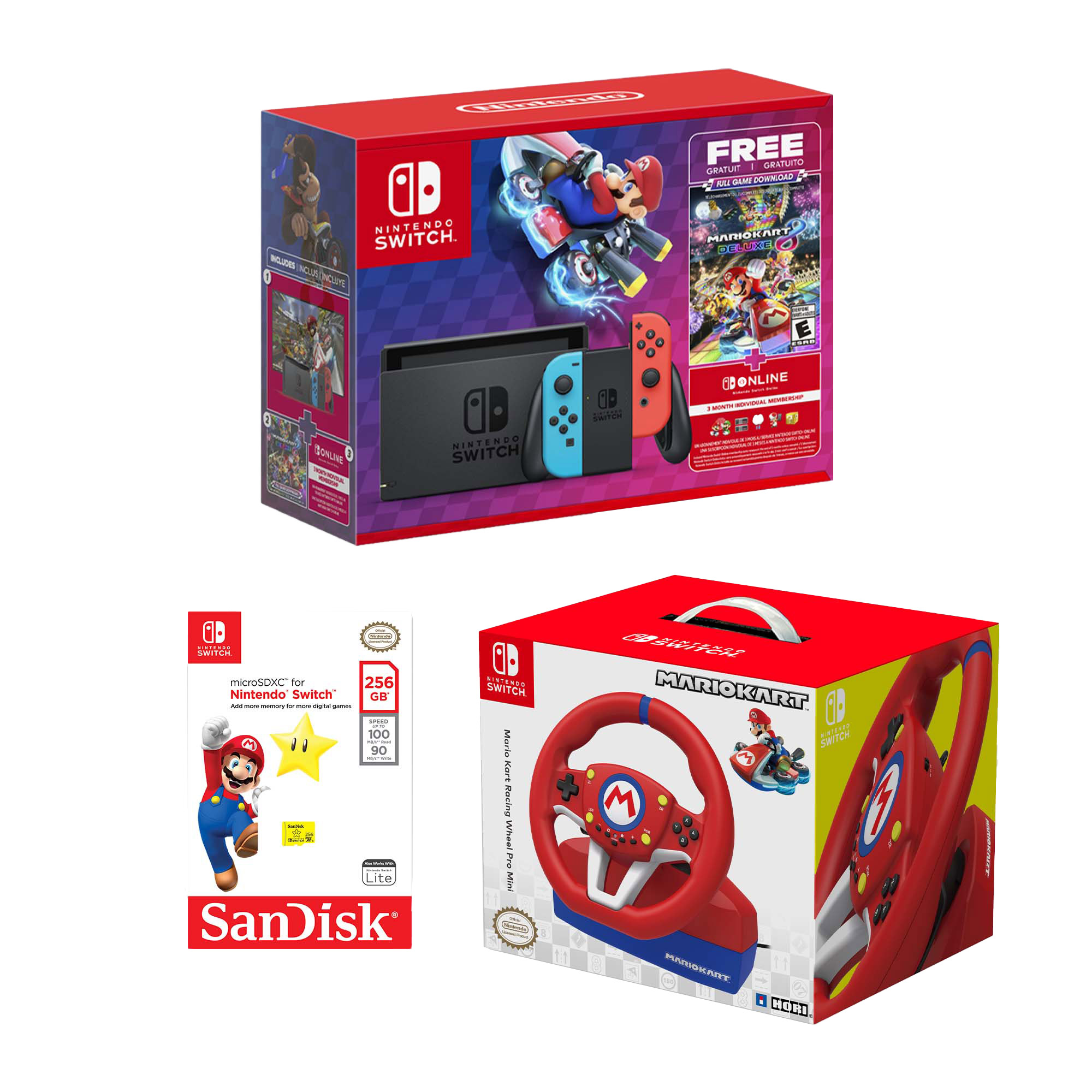Nintendo Switch Mario Kart Racing Wheel Bundle