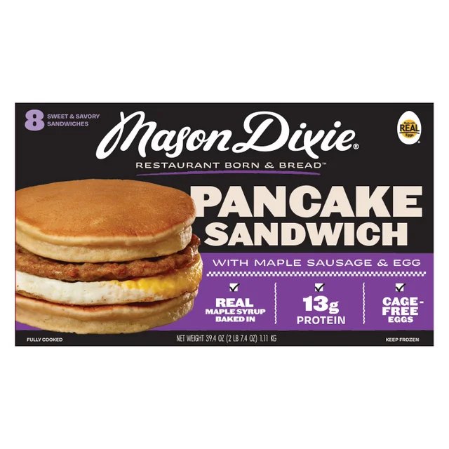 MASON DIXIE PANCAKE SANDWICH SAUSAGE & EGG 8/4.9 OZ