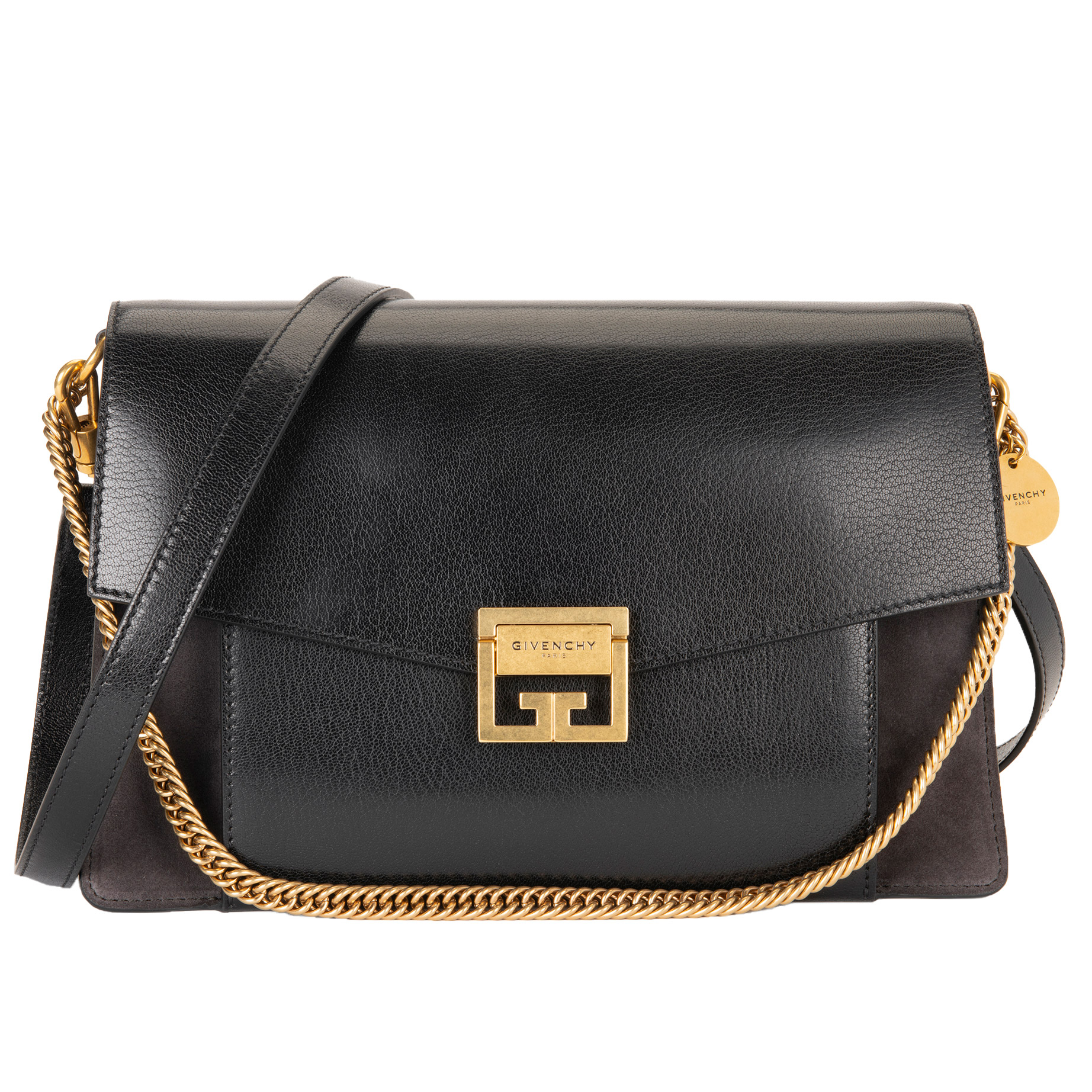 GIVENCHYのバック Givenchy Two Toned Med GV3 Bag, Black/Grey | Costco