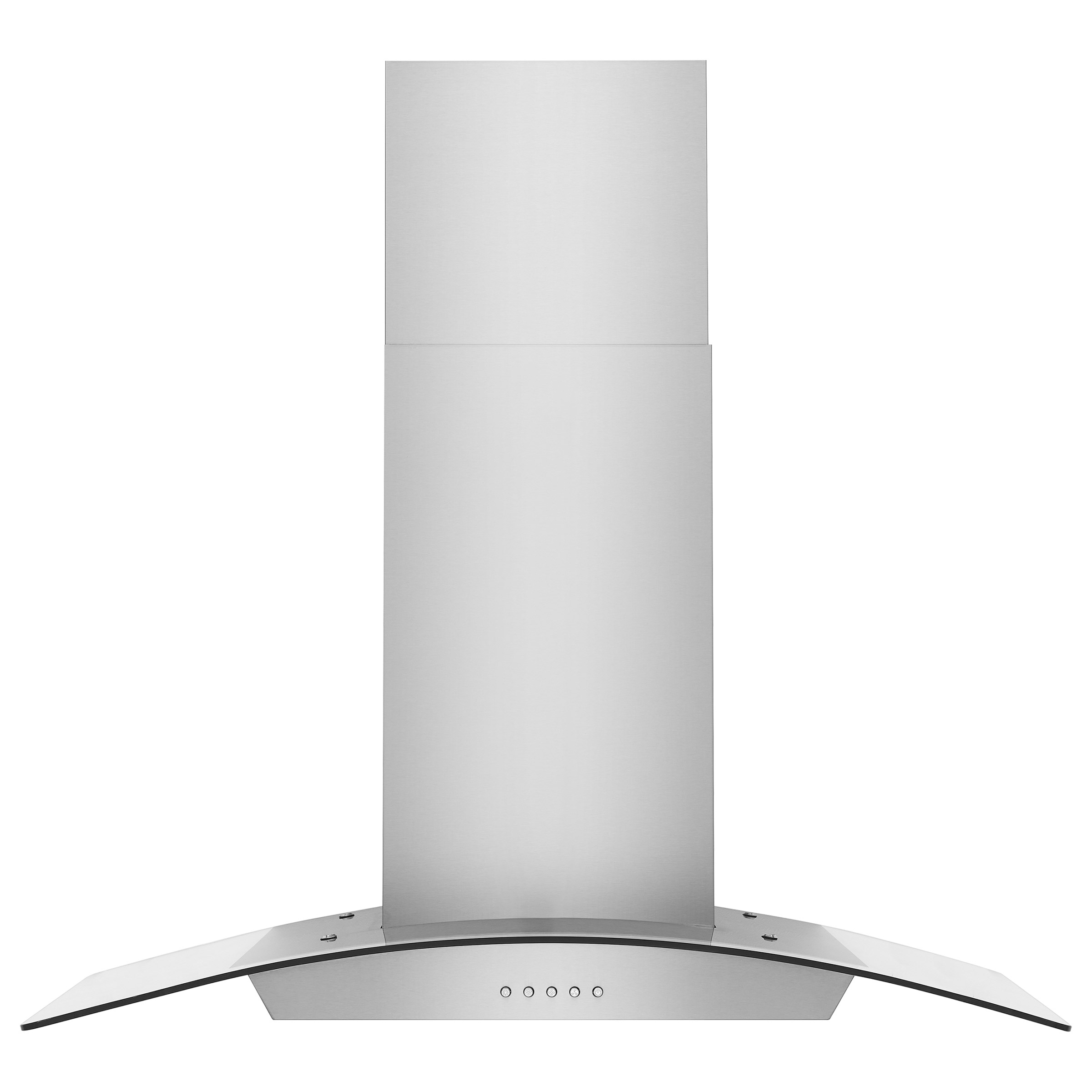 Frigidaire 36 in. Stainless Steel Glass Canopy Wall Mounted Range Hood, 340 Max CFM