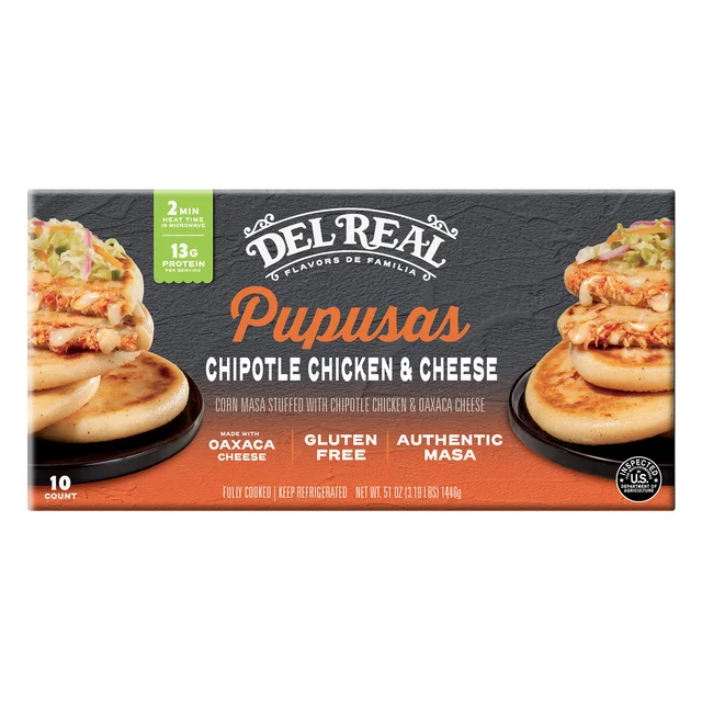 DEL REAL CHIKEN/CHEESE PUPUSAS 51 OUNCES