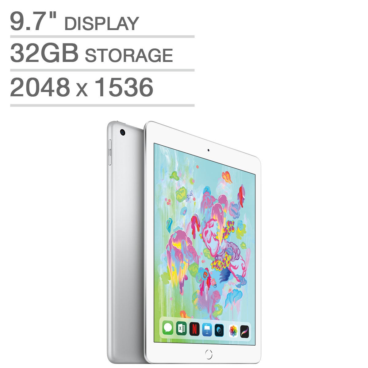 6th Gen Apple iPad A10 Fusion Chip 32GB - Silver | Costco