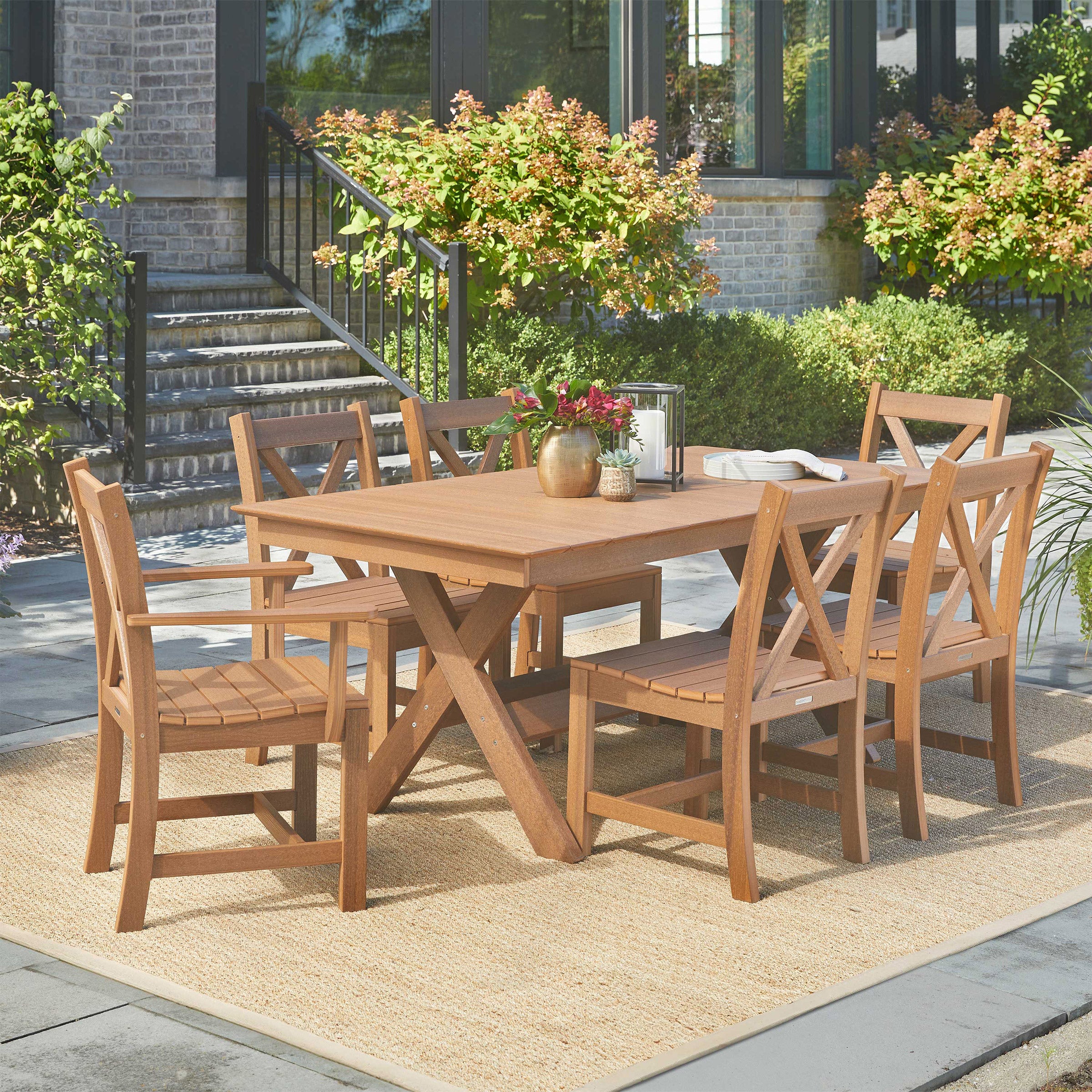 Leisure Line 7-piece Outdoor Patio Dining Set by Tangent | Costco