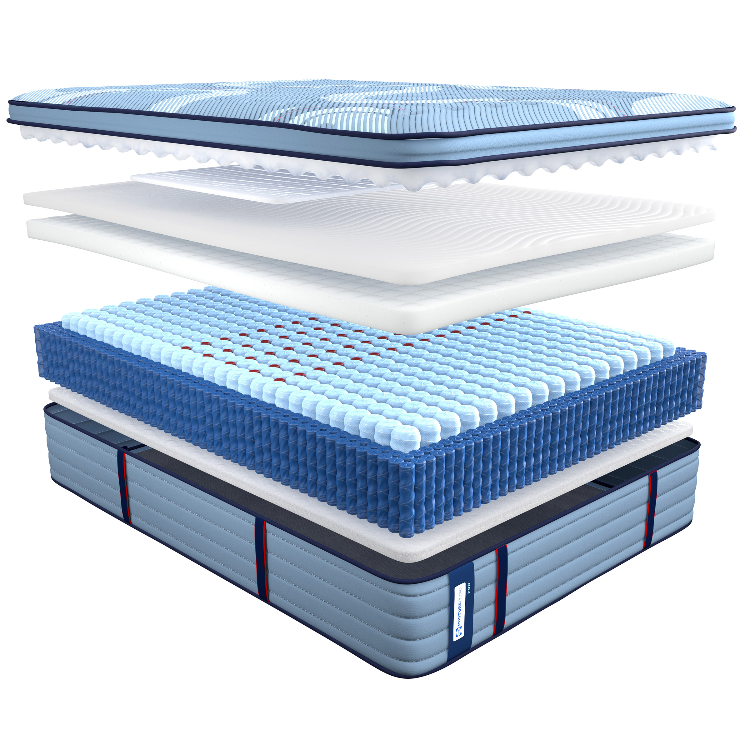 COTTHEBIGSHOE PENTAGONTOPネイビー Sealy Posturepedic Lincoln Heights 35.6 cm (14 in.) Mattress | Costco