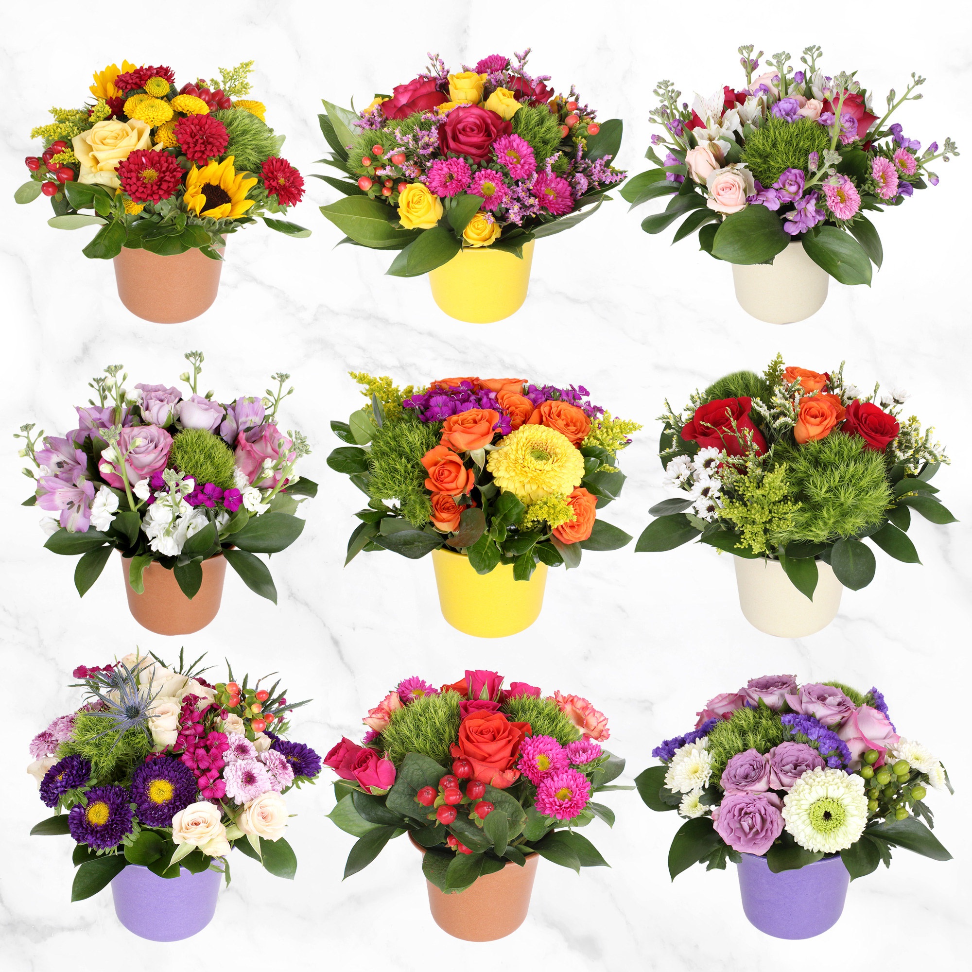 Mini Floral Centerpieces  9-count