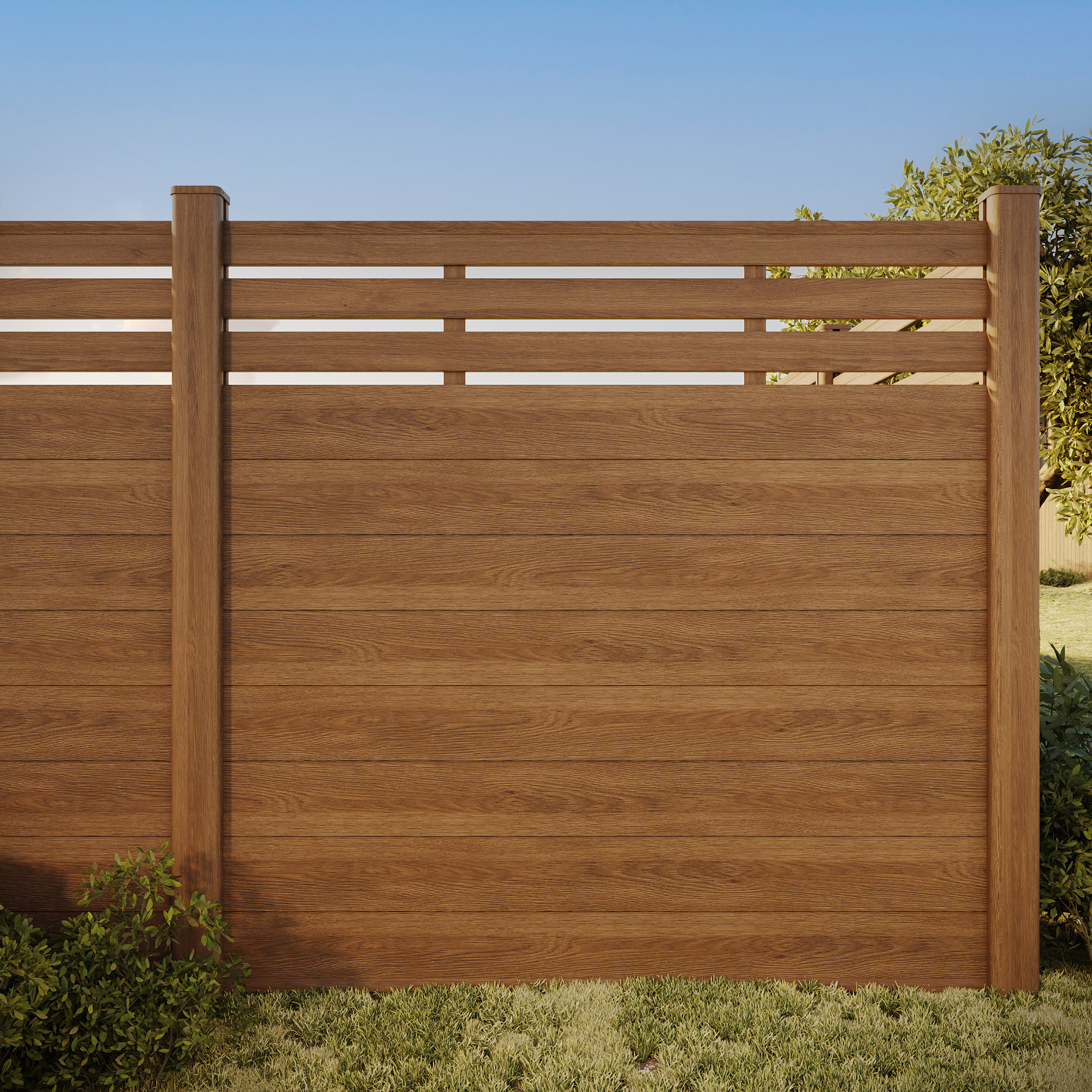 GoFence Composite 6' X 6' Trellis Fence Kit