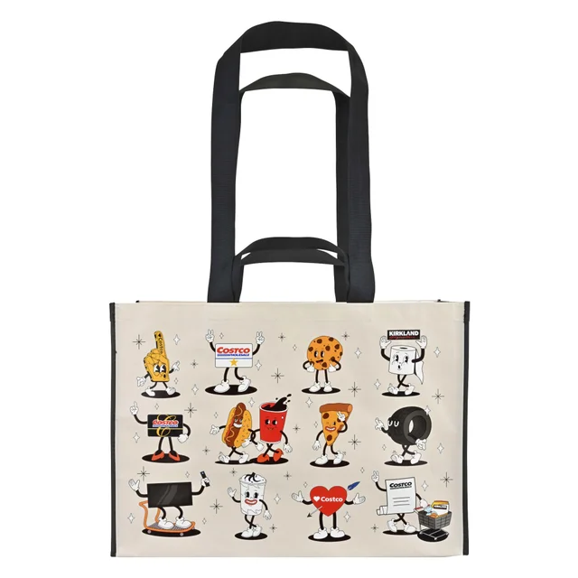 KEEP COOL COSTCO THEME REUSABLE BAG 4 PACK