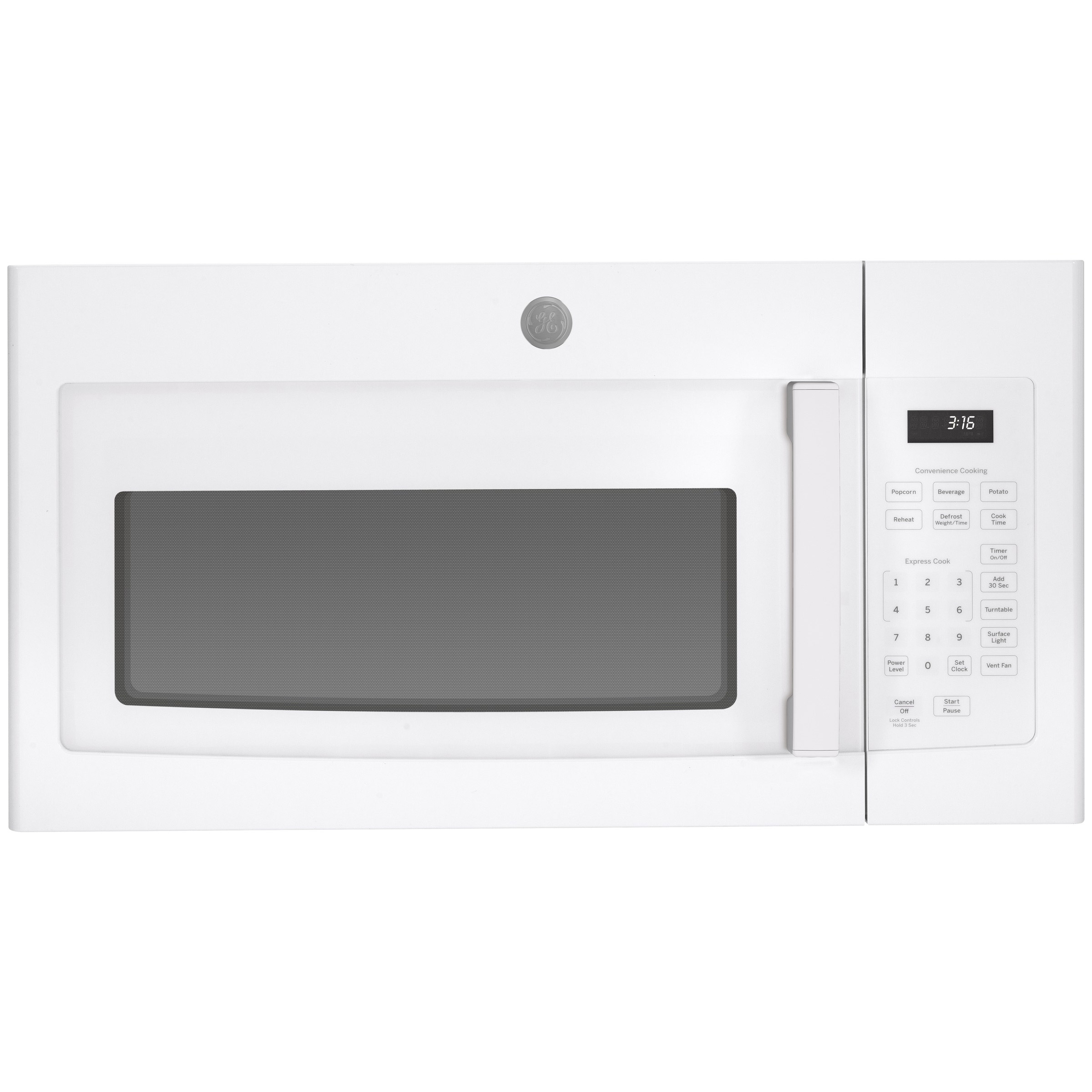GE 30" 1.6 cu. ft. Over-the-range Microwave Oven with Cooktop Lighting  300-CFM Venting
