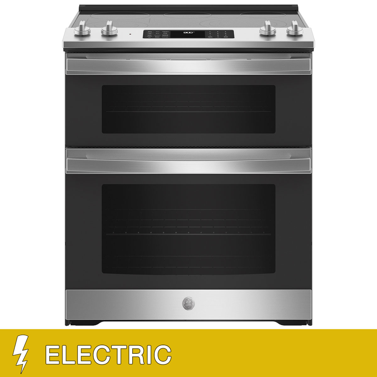 GE 30" 6.6 cu. ft. ELECTRIC Slide-in Double Oven Range with Convection