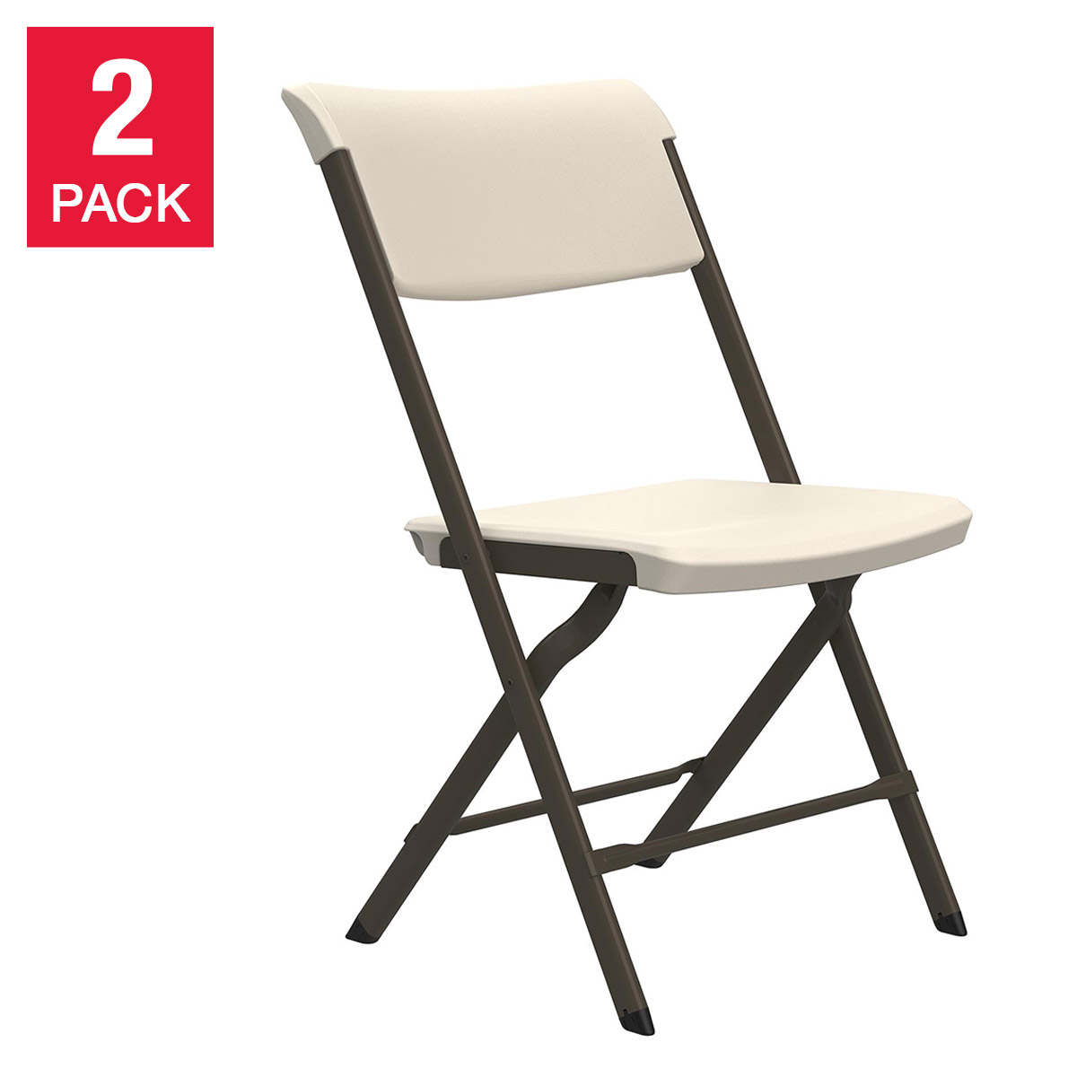 Lifetime Bypass Commercial Folding Chairs, 4-pack