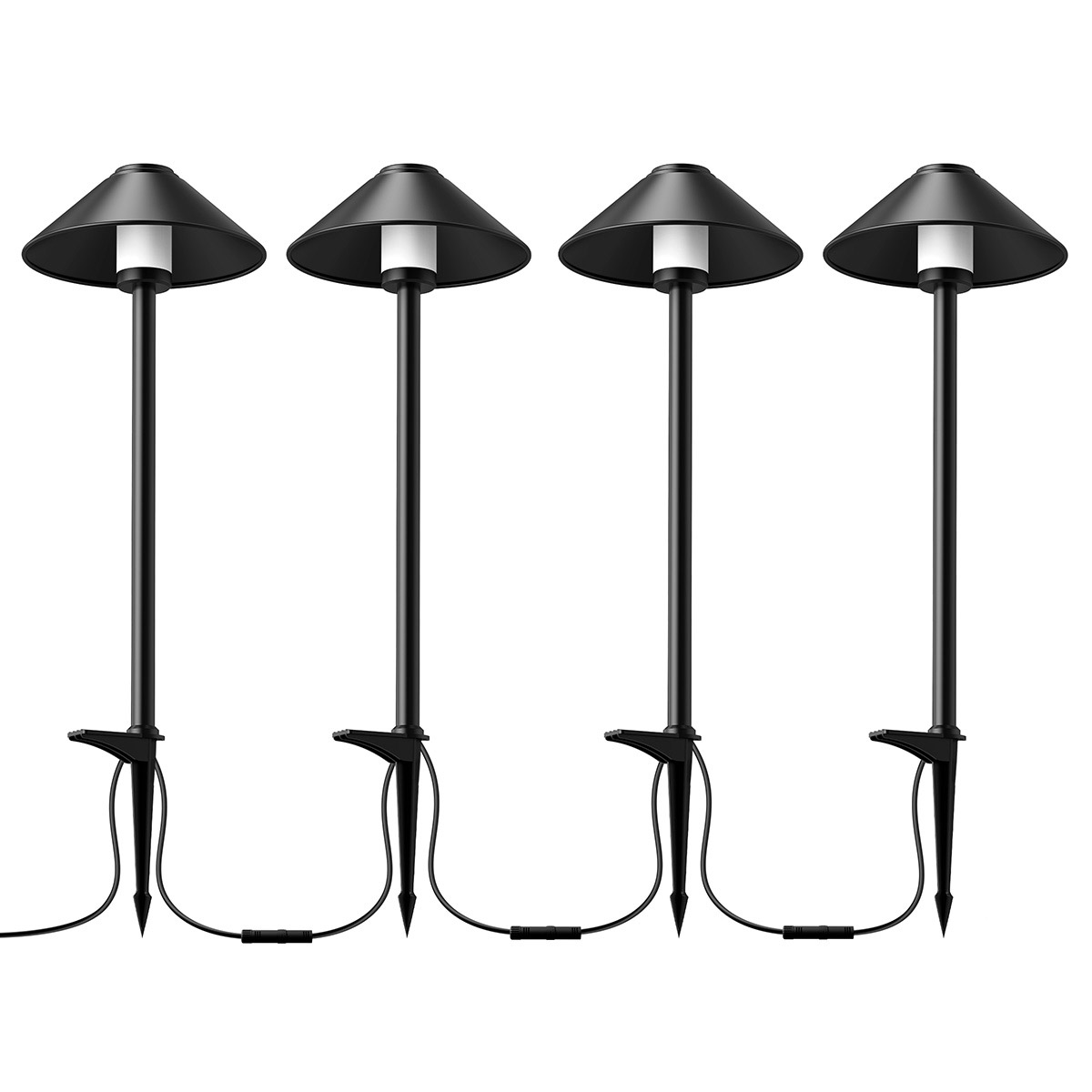 Feit Electric Smart Color Changing & Tunable Path Lights 4-pack