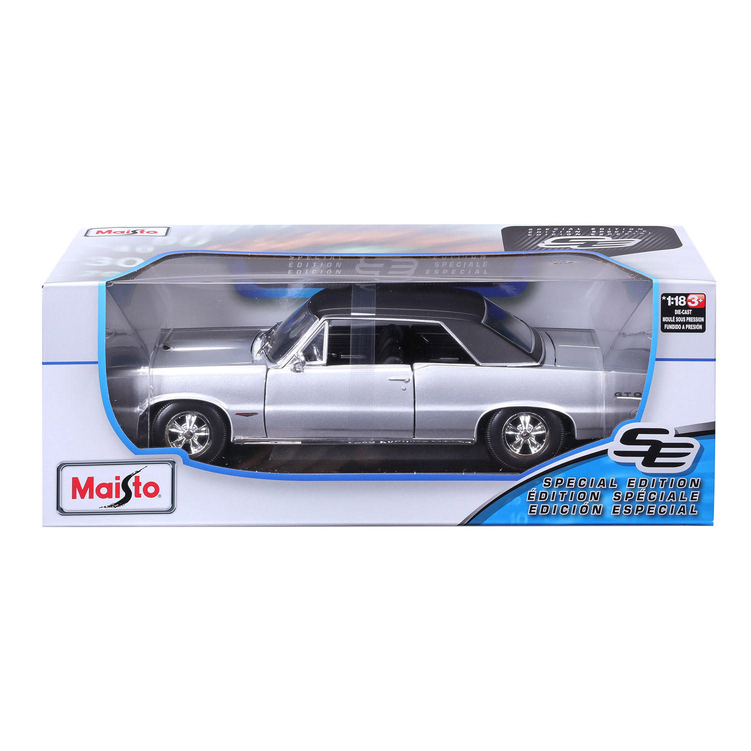 1965 Pontiac GTO ミニカー Maisto 1:18 Maisto 1/18 1965 Pontiac GTO Black Vinyl Top Special Edition