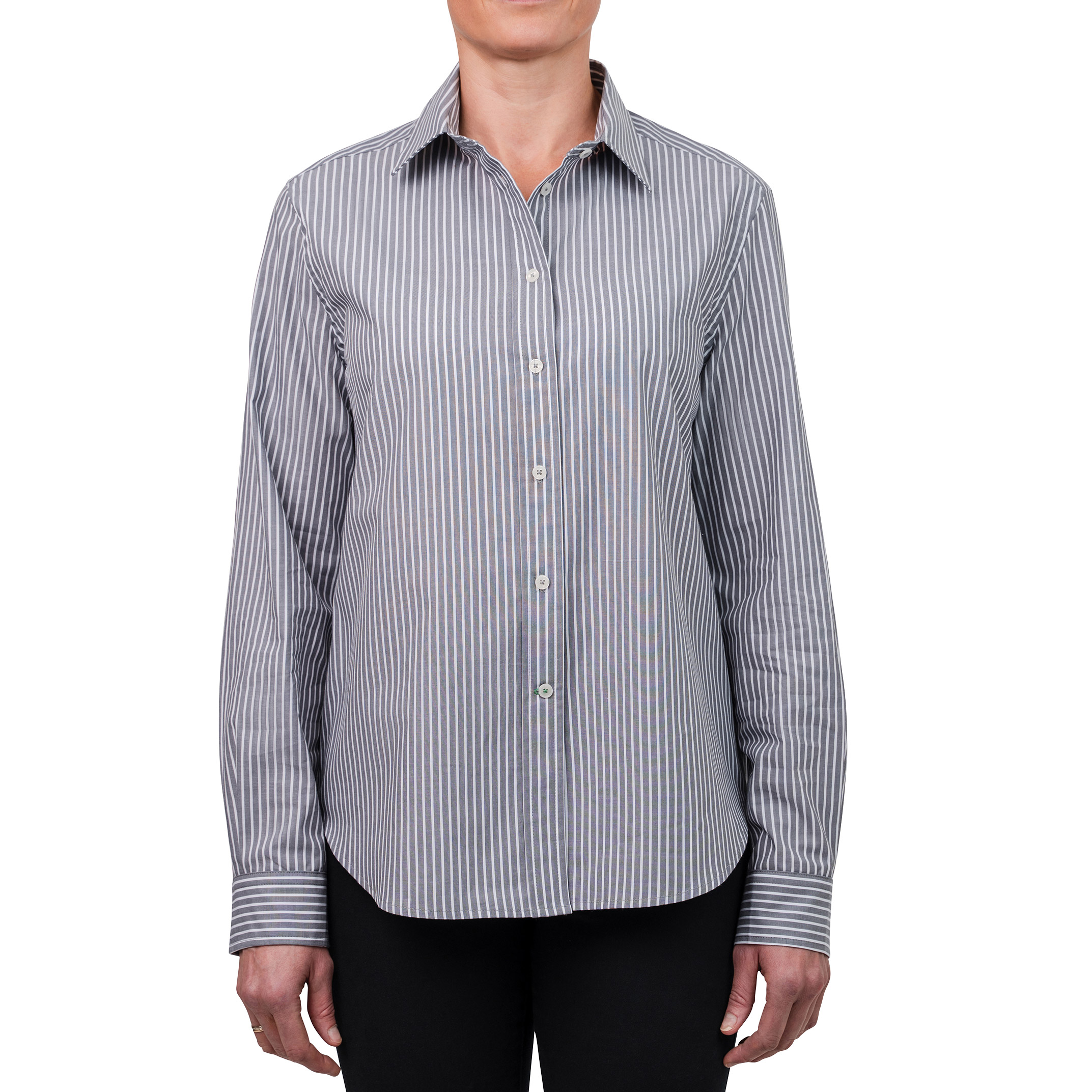 United Colors of Benetton Women’s Supima Cotton Stripe Woven Shirt