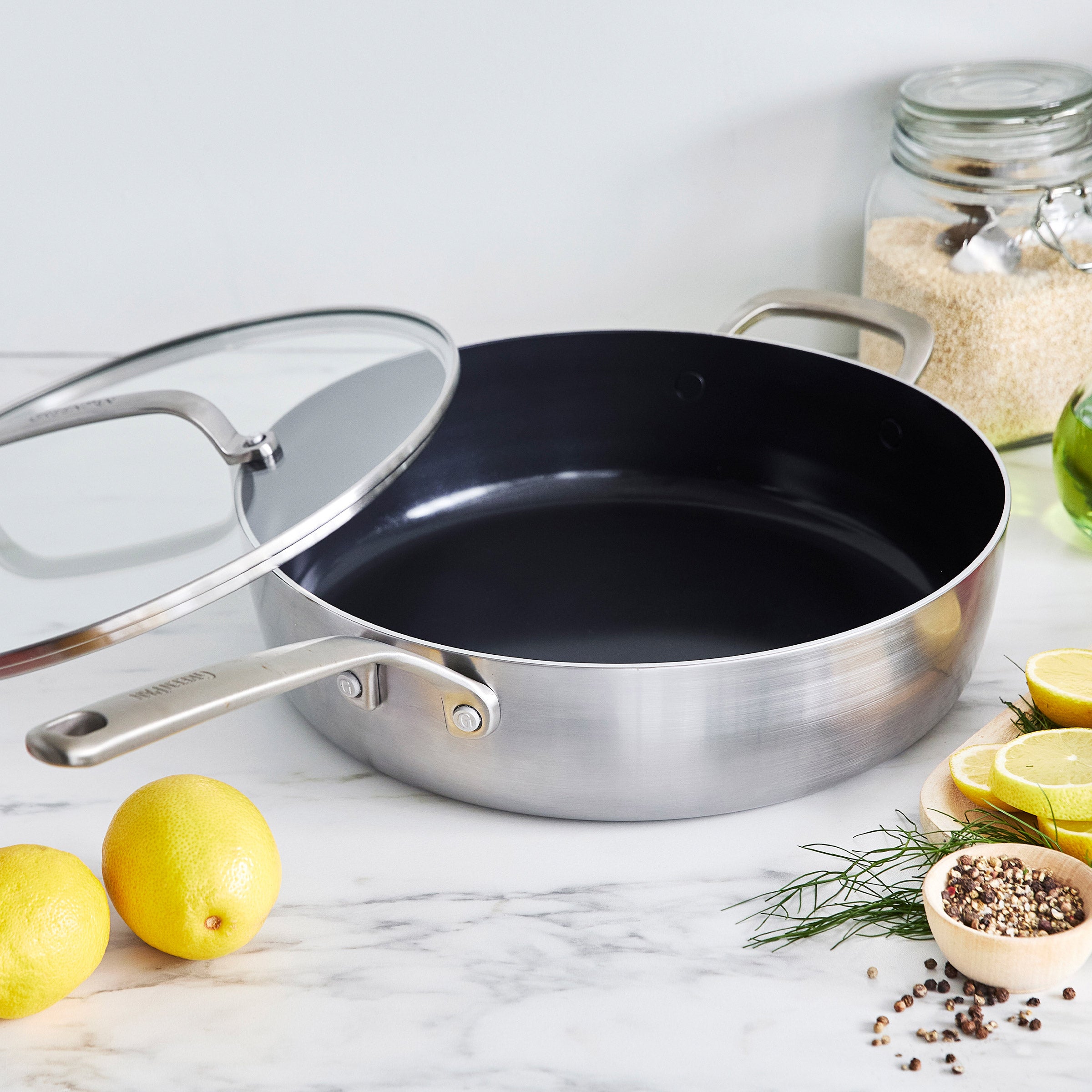 GreenPan GP5 Vista 5-ply Stainless Steel Ceramic Nonstick 5qt