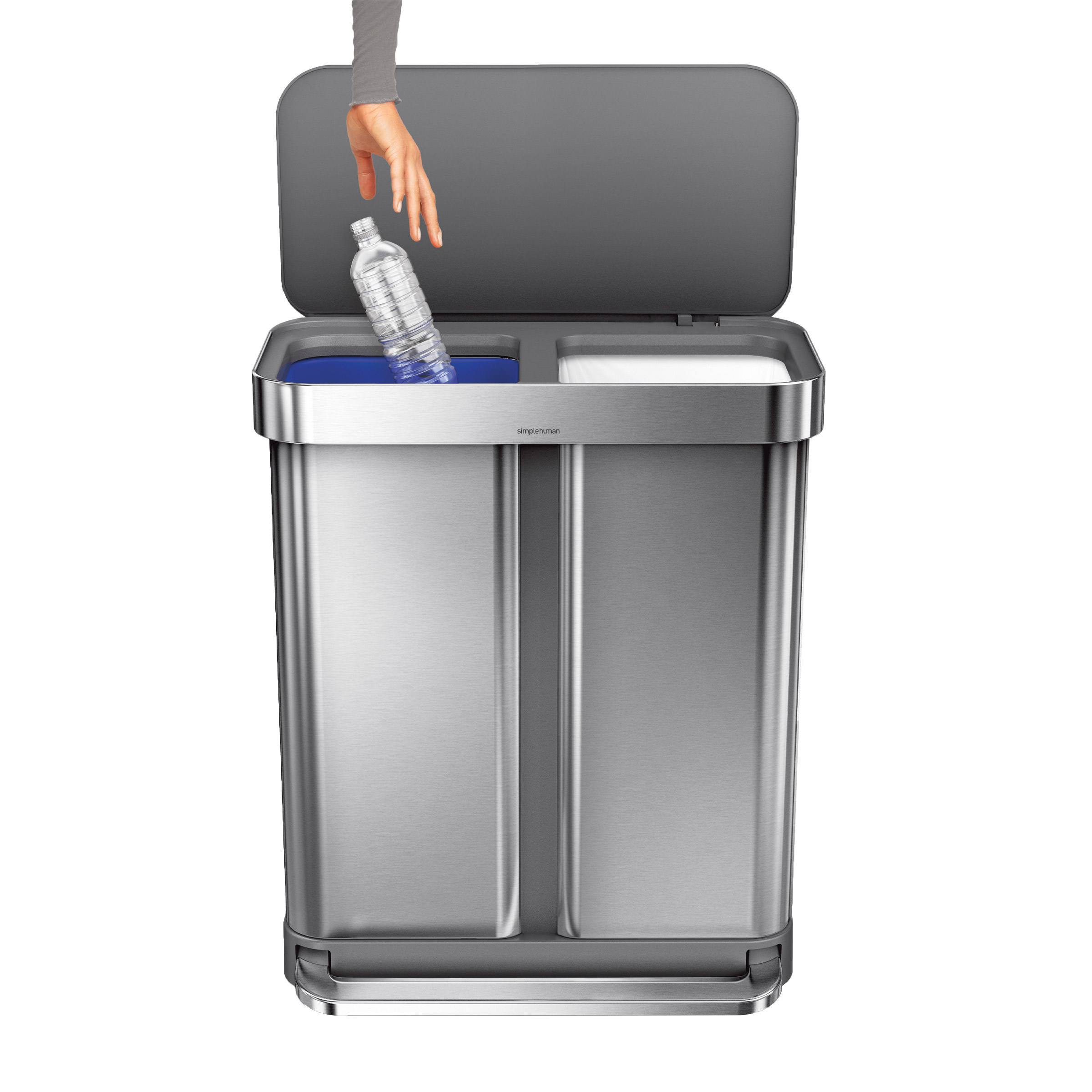 HUMAN MADE DOUBLE TISSUE CASE グレー Simplehuman 58L Dual Compartment Step Can | Costco