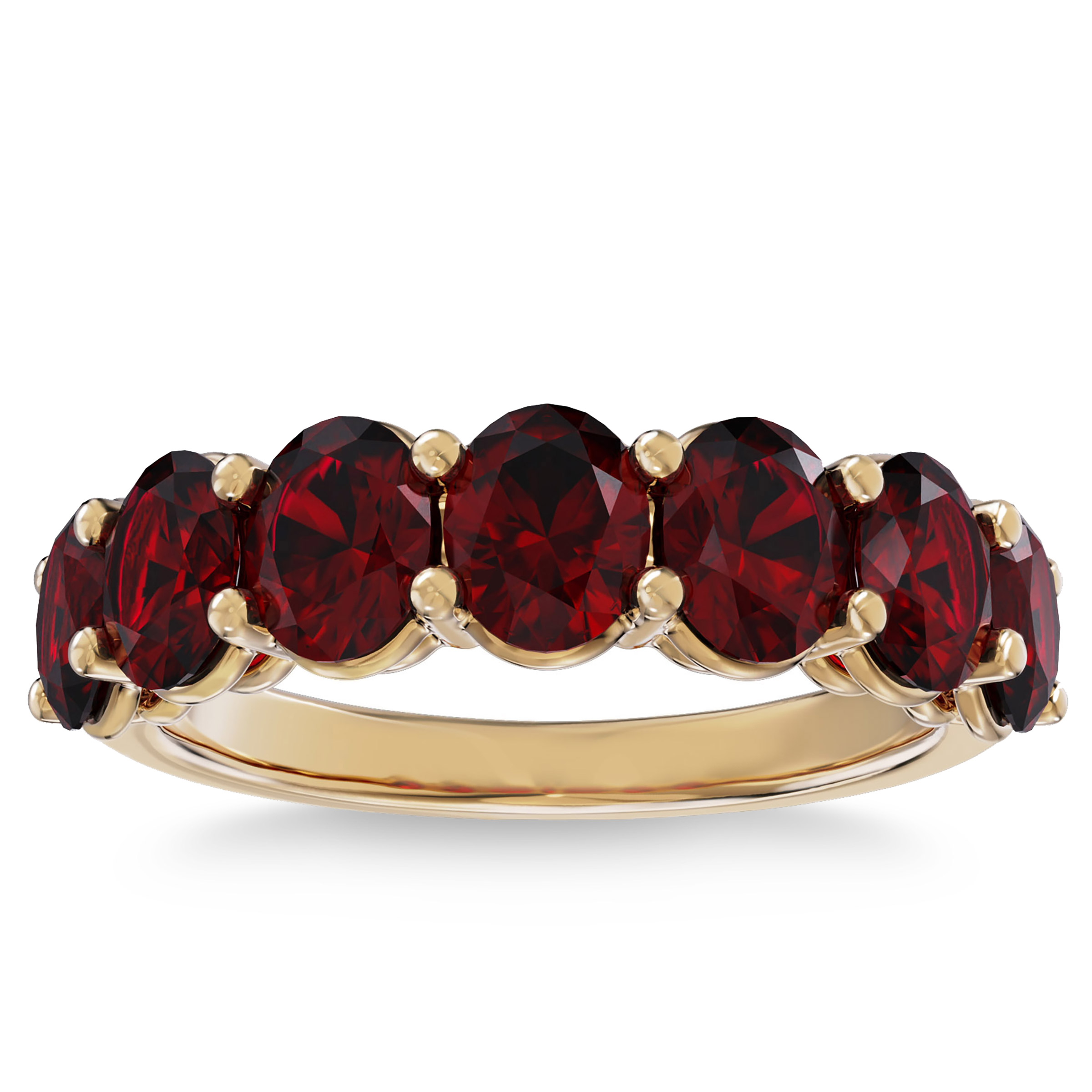 Oval Cut Rhodolite Garnet Ring 