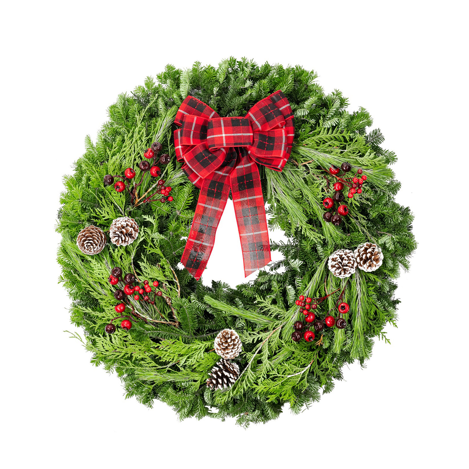 Premium Winter Garden Wreath – Traditional Theme - 71 cm (28 in.)
